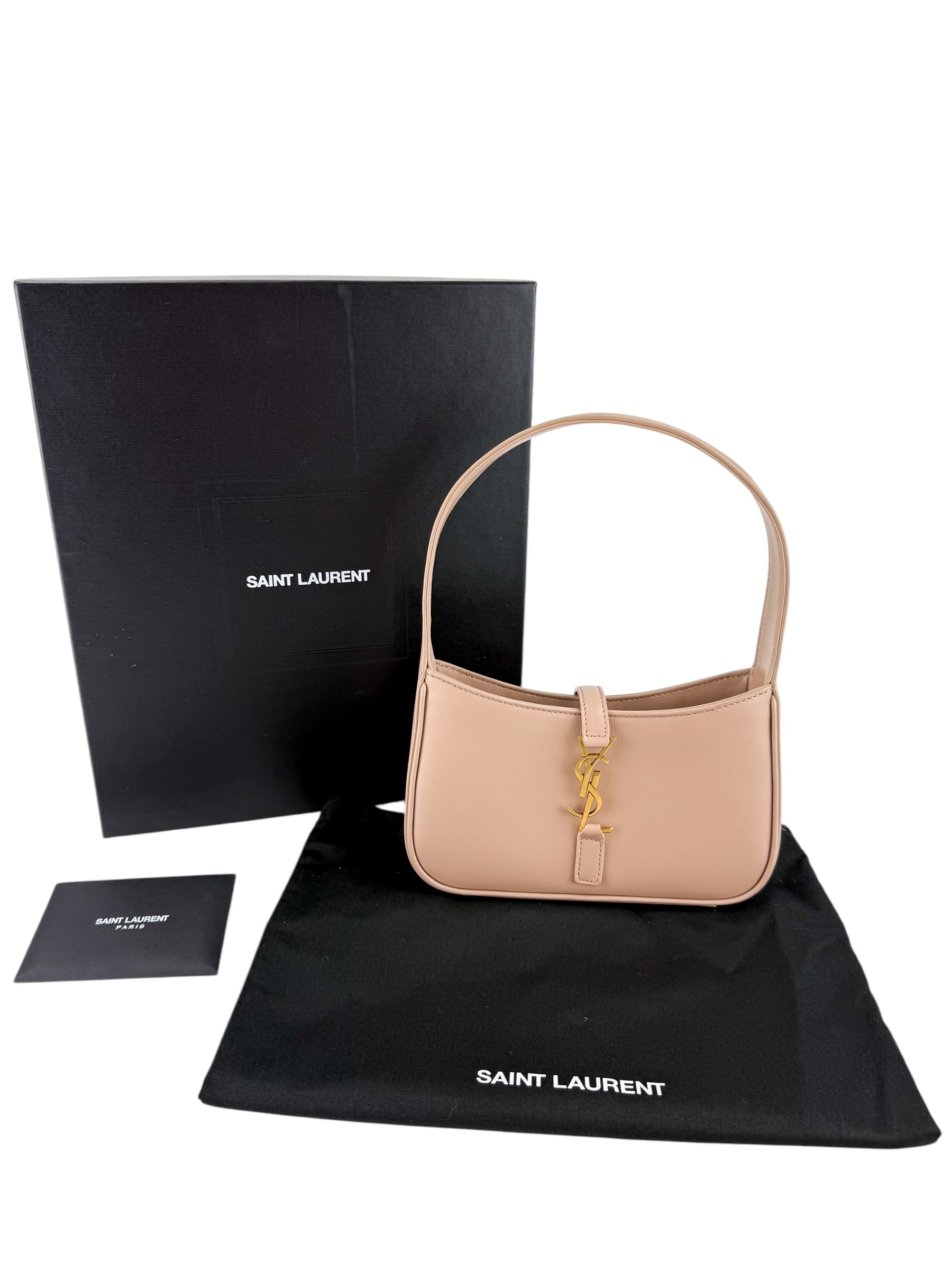 Saint Laurent Beige Mini le 5 à 7 (Full Set)