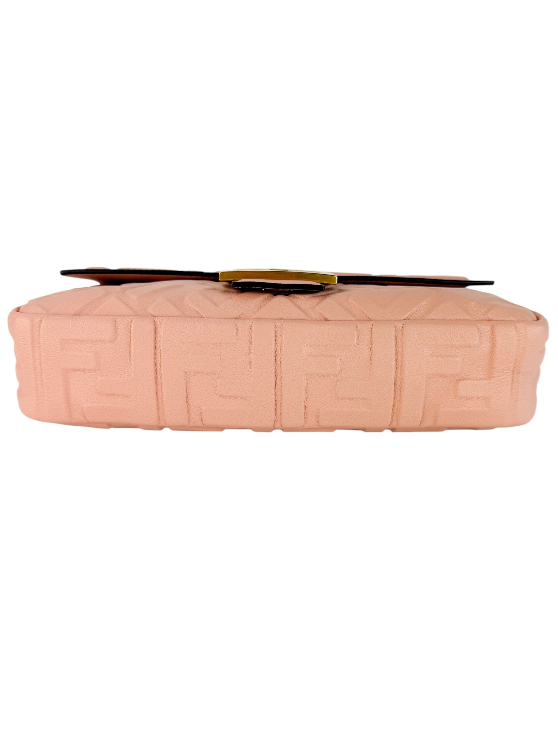 Fendi Nappa Leather Baguette Rosa Quarzo