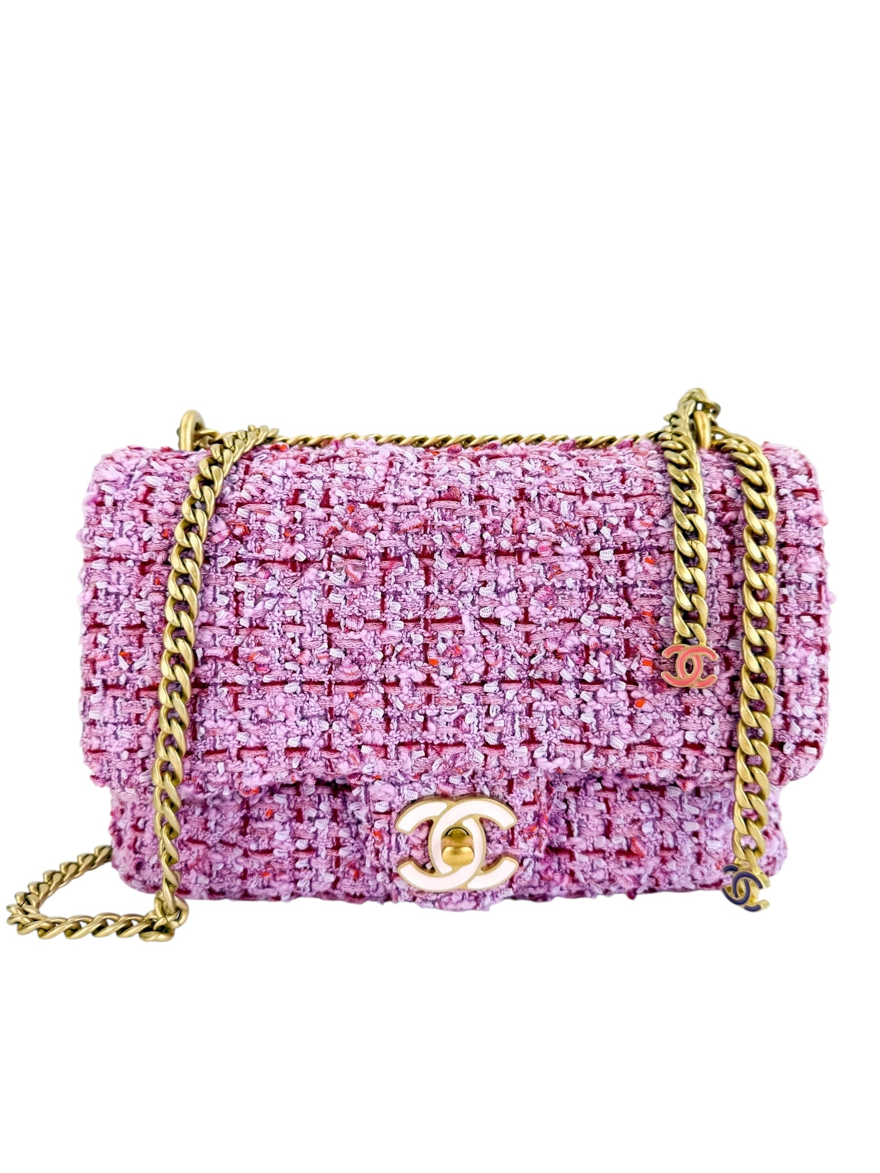 Chanel Tweed Mini Pending CC Flap