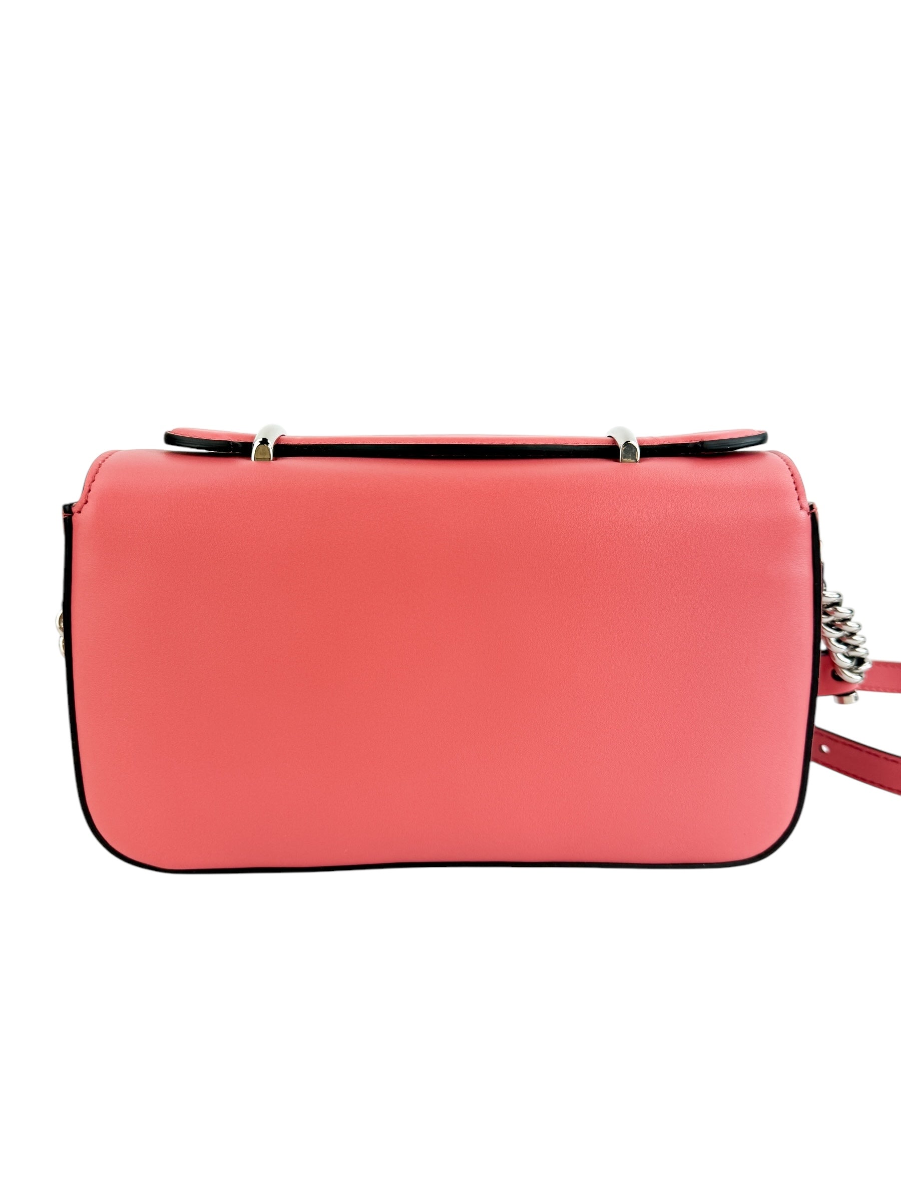 Gucci Senna Calfskin Petite GG Pink Top Handle Bag