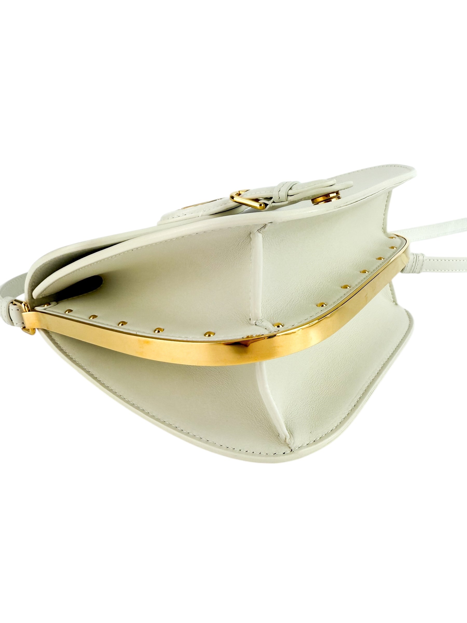 Christian Dior White Bobby Frame Bag