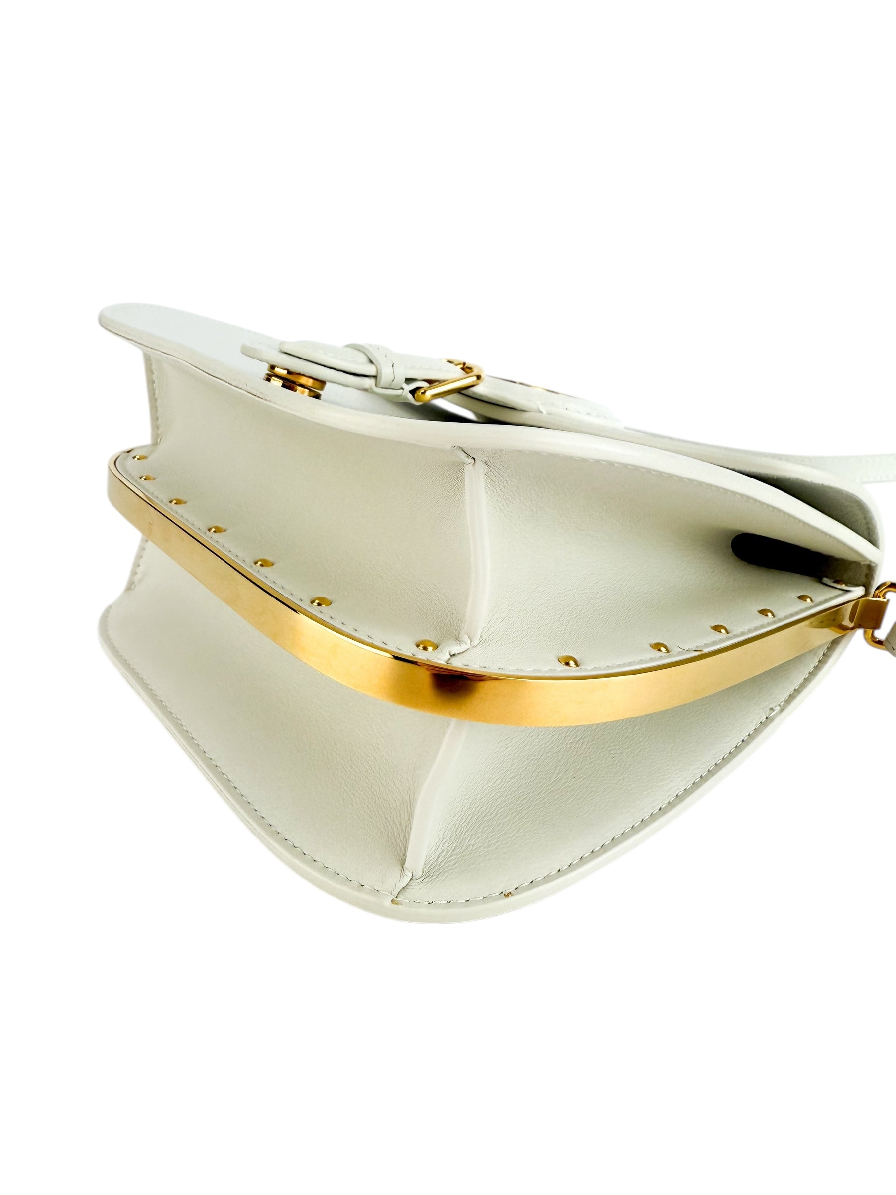 Christian Dior White Bobby Frame Bag