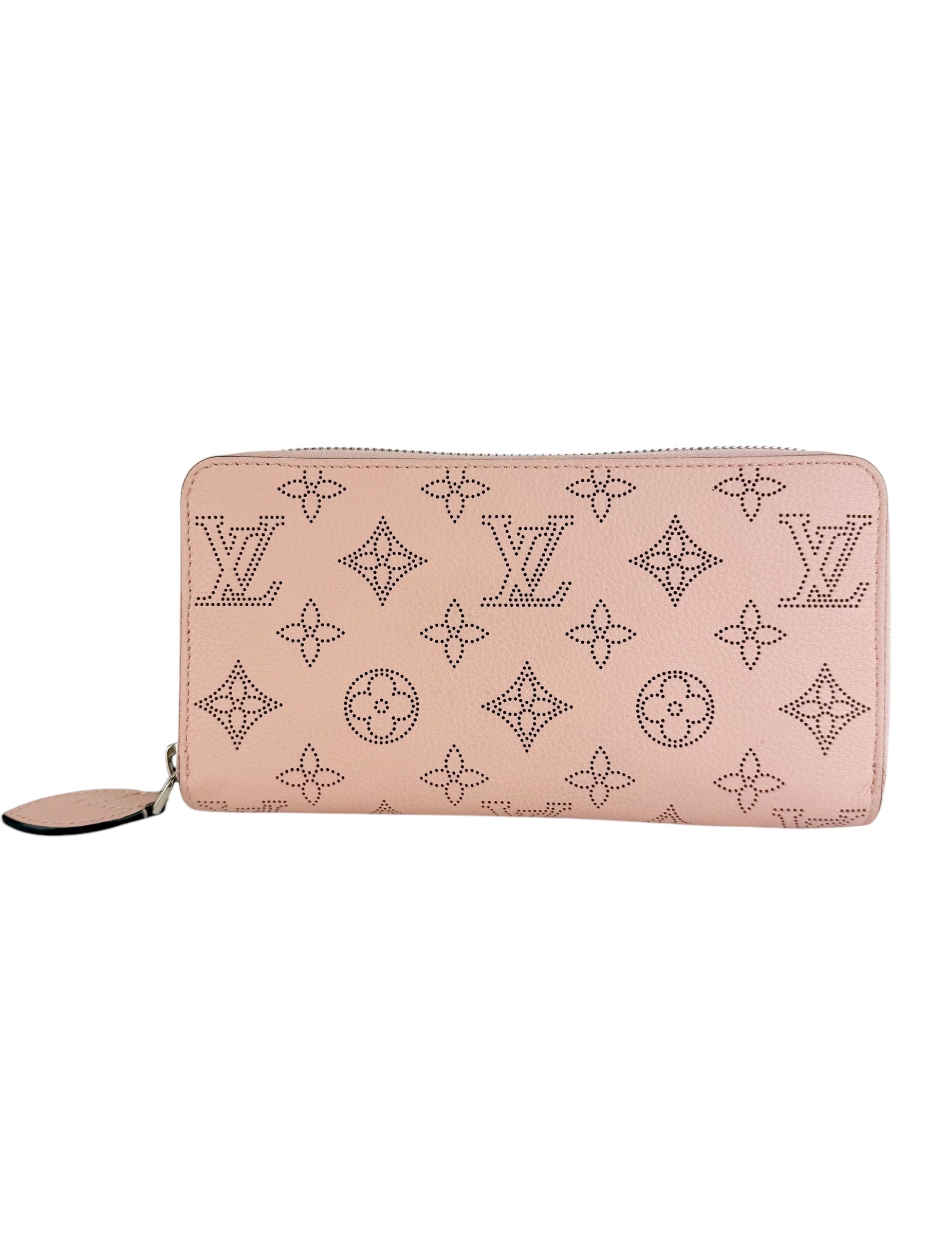 Louis Vuitton Pink Monogram Mahina Long Zippy Wallet