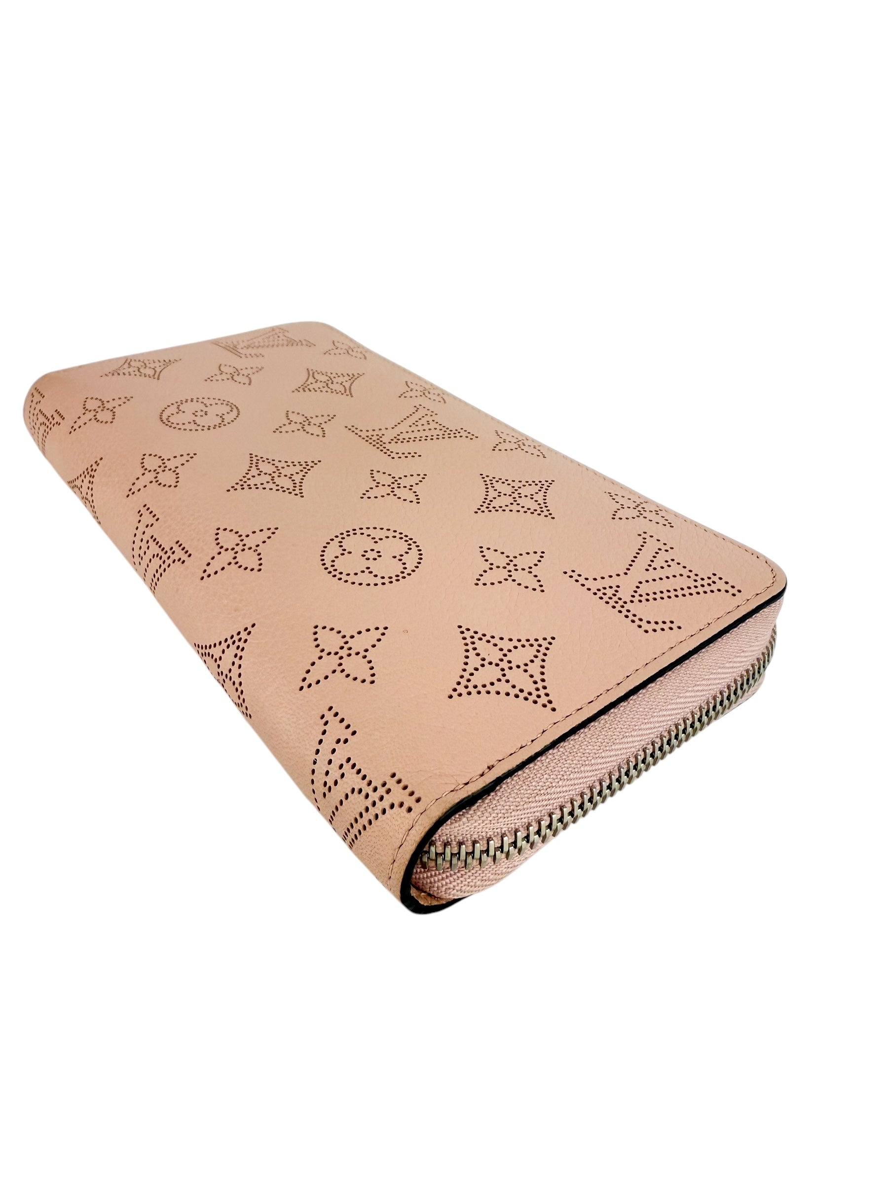 Louis Vuitton Pink Monogram Mahina Long Zippy Wallet