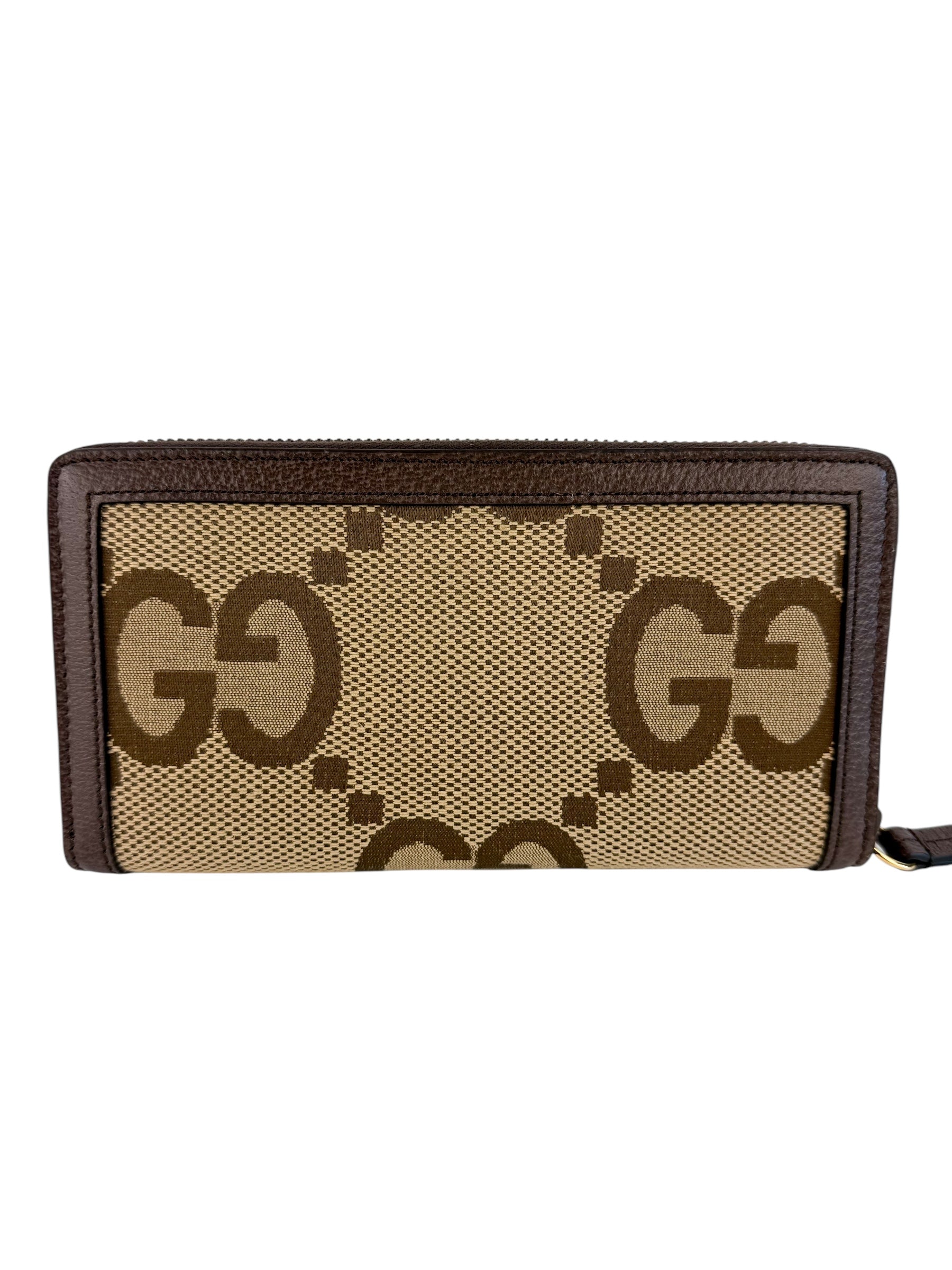 Gucci Jumbo Monogram Diana Zip Around Wallet (Full Set)