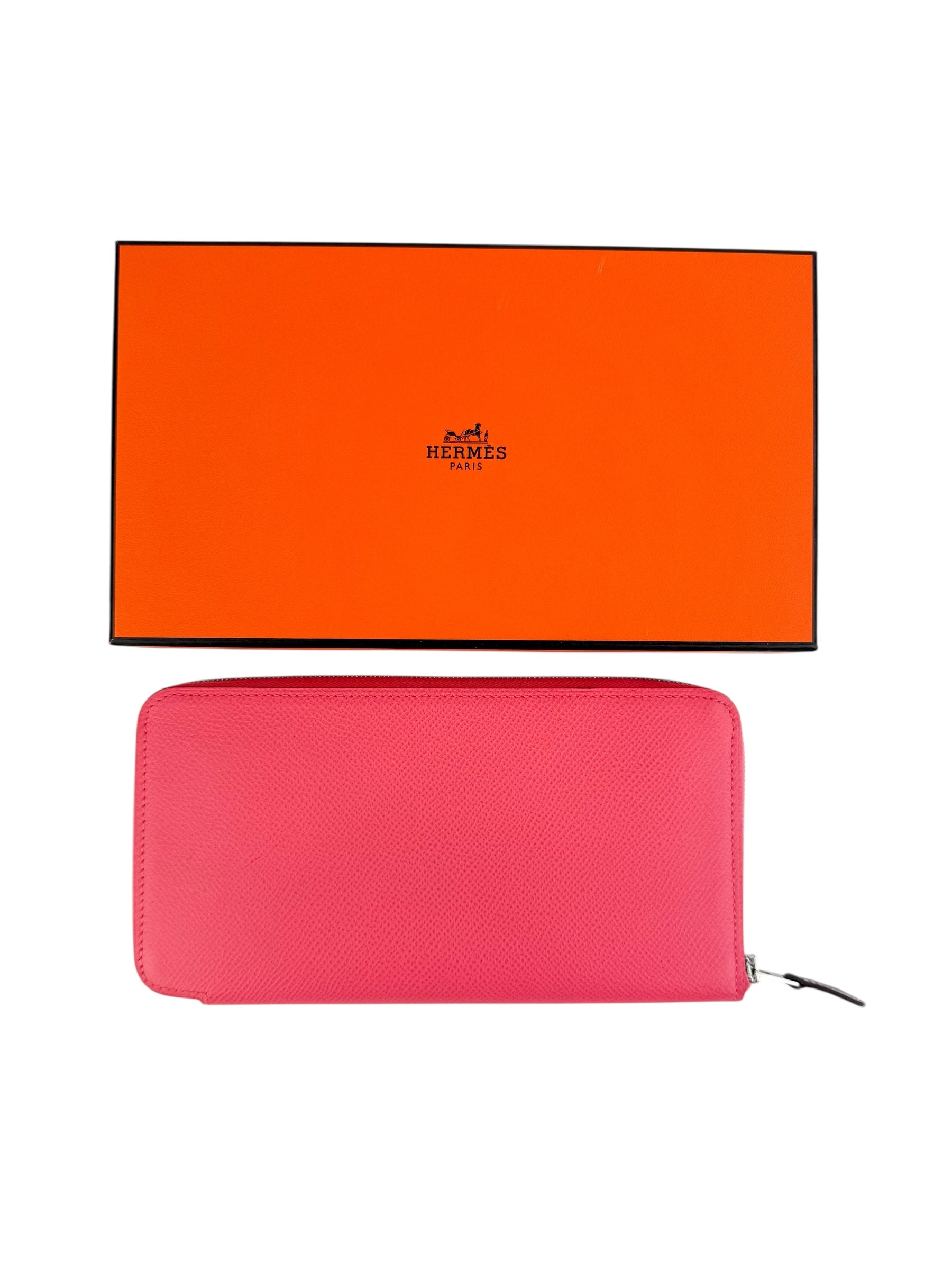 Hermes Epsom Silk'In Wallet Rose Azalee