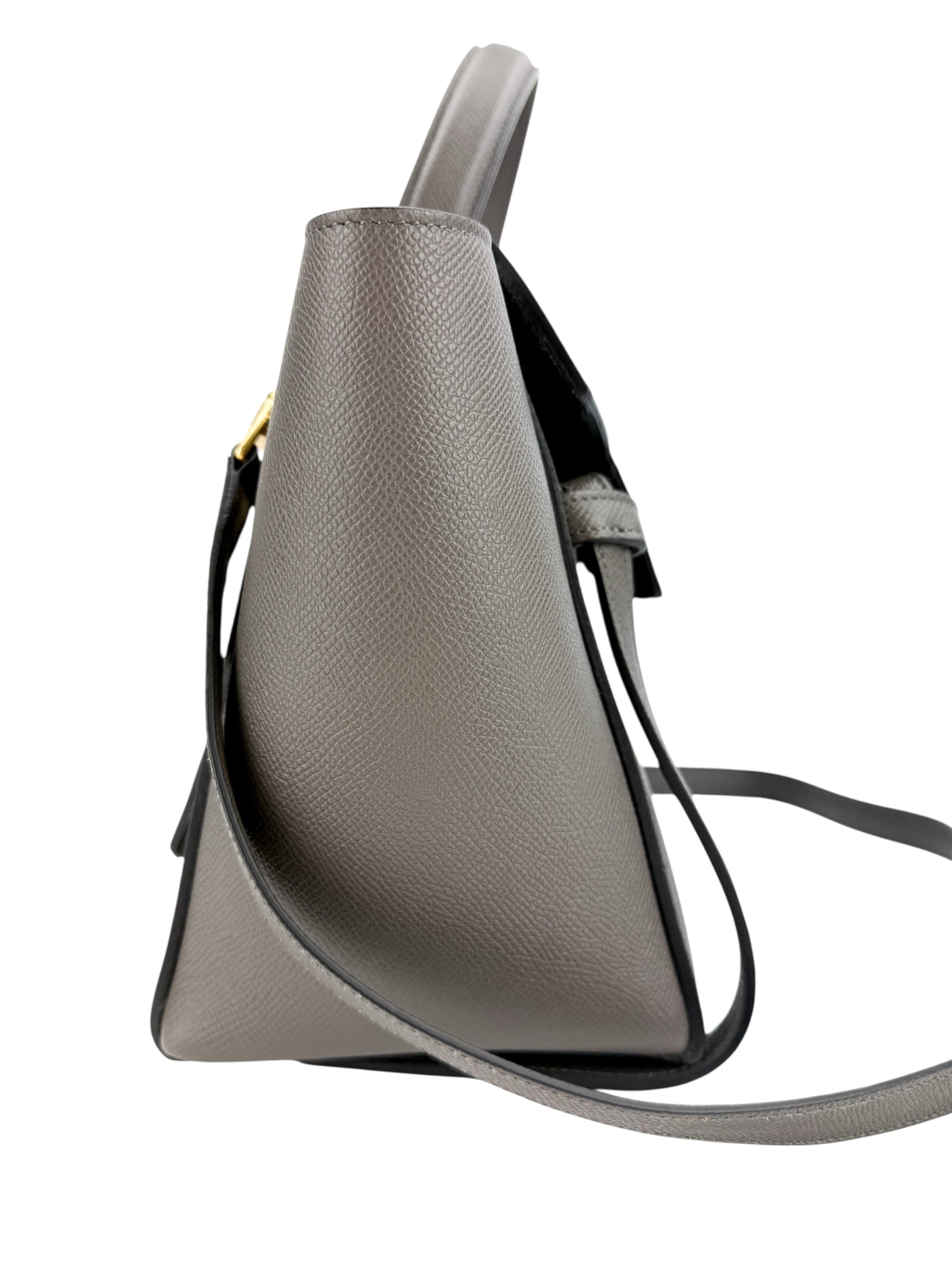 Celine Grained Calfskin Mini Belt Bag Grey