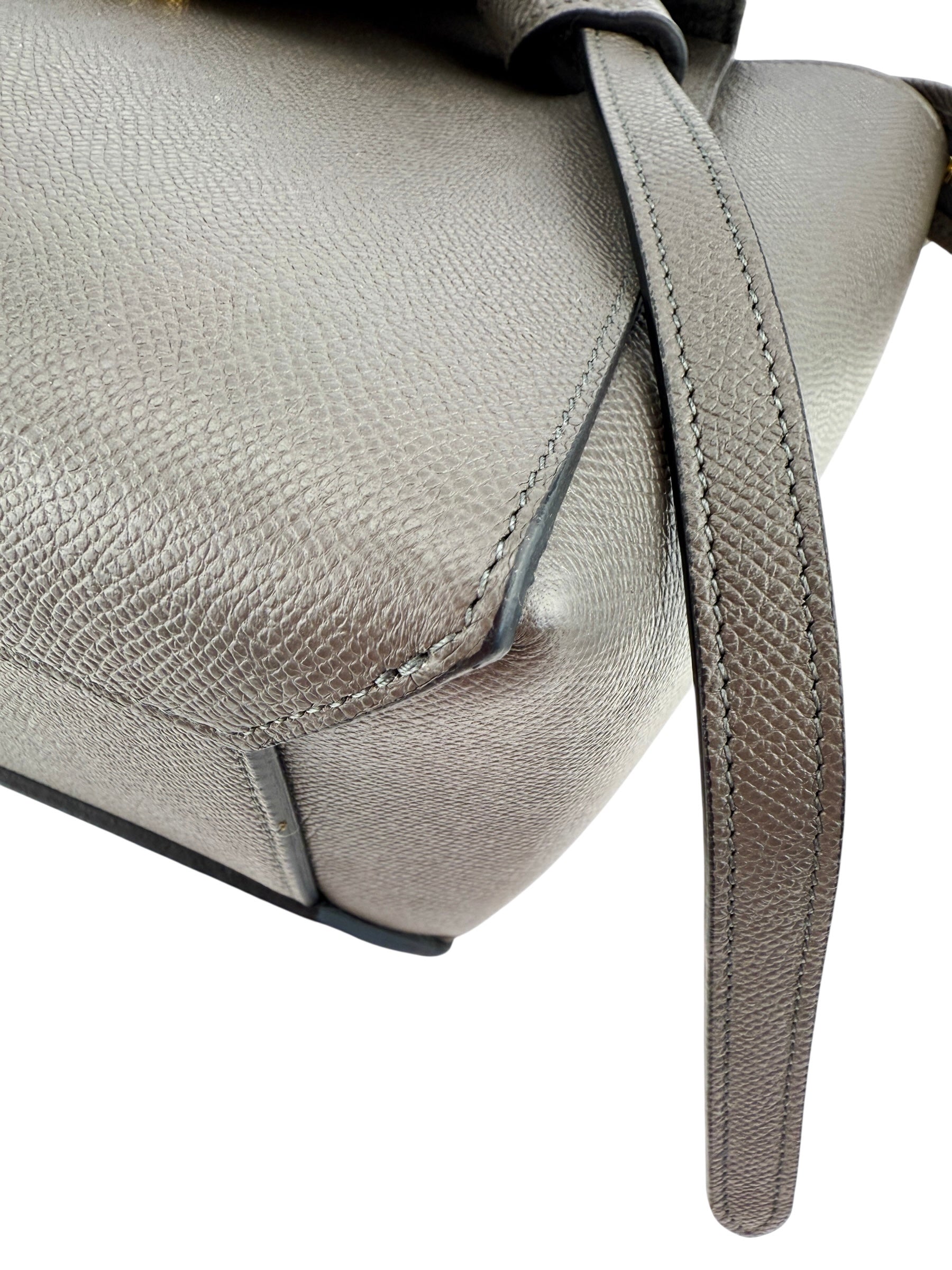 Celine Grained Calfskin Mini Belt Bag Grey