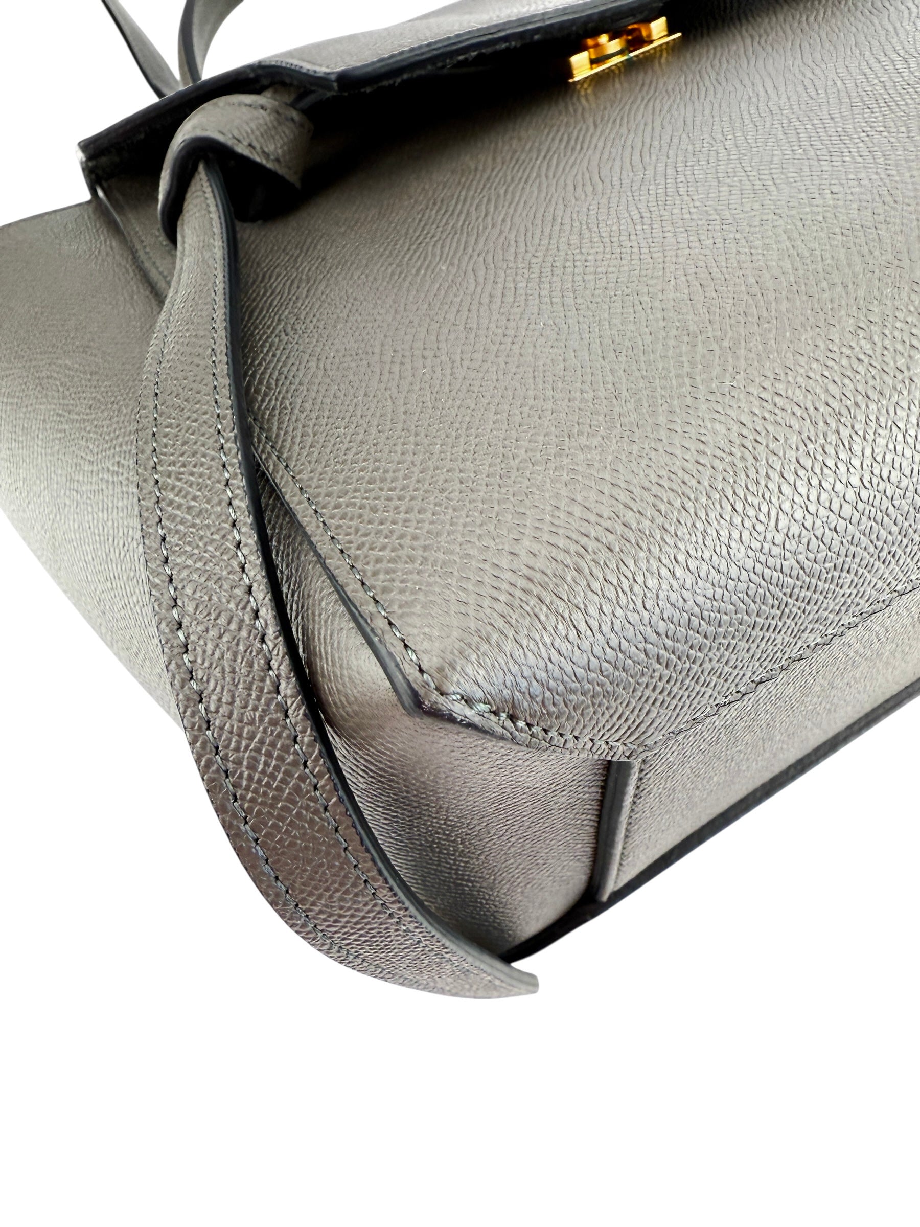 Celine Grained Calfskin Mini Belt Bag Grey