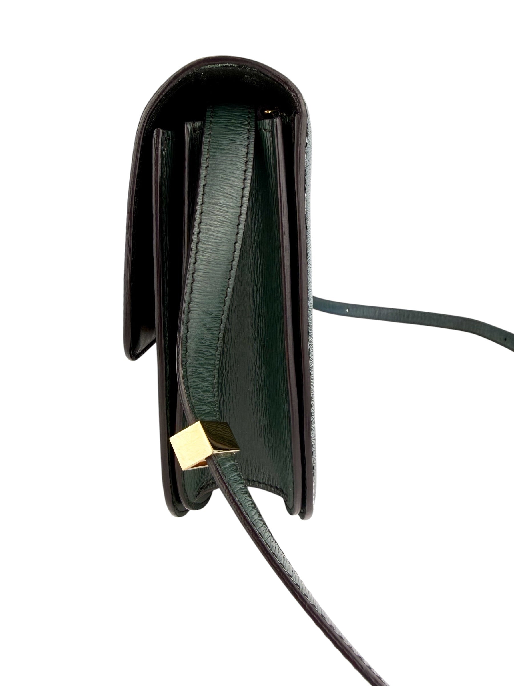 Celine Box Grained Calfskin Medium Classic Flap Amazone