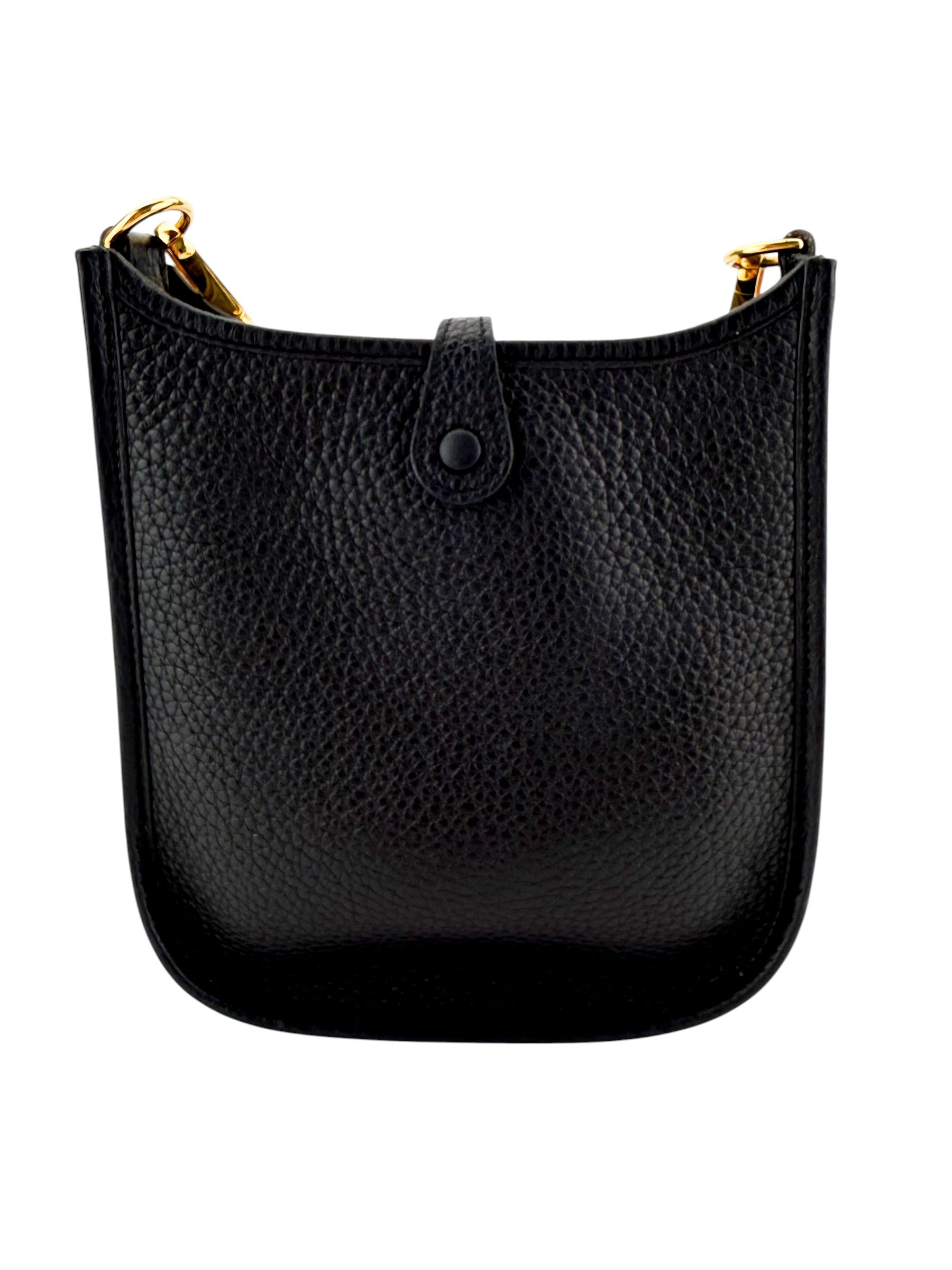 Hermes Taurillon Clemence Evelyne TPM Black Stamp B 2023 (Full Set)
