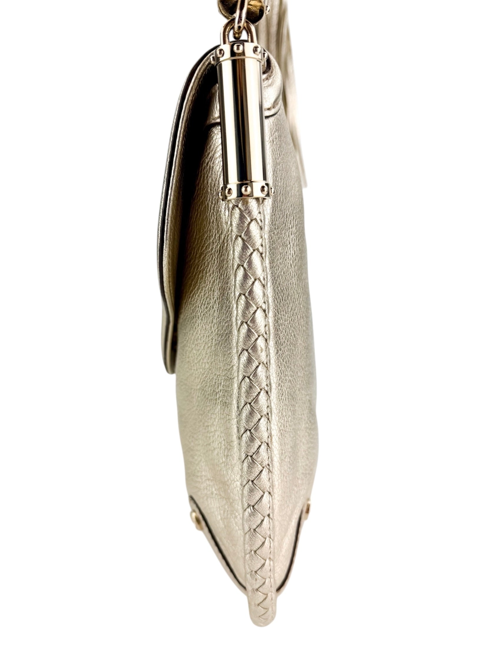 Gucci Britt Tassel Leather Hobo Shoulder Bag Gold
