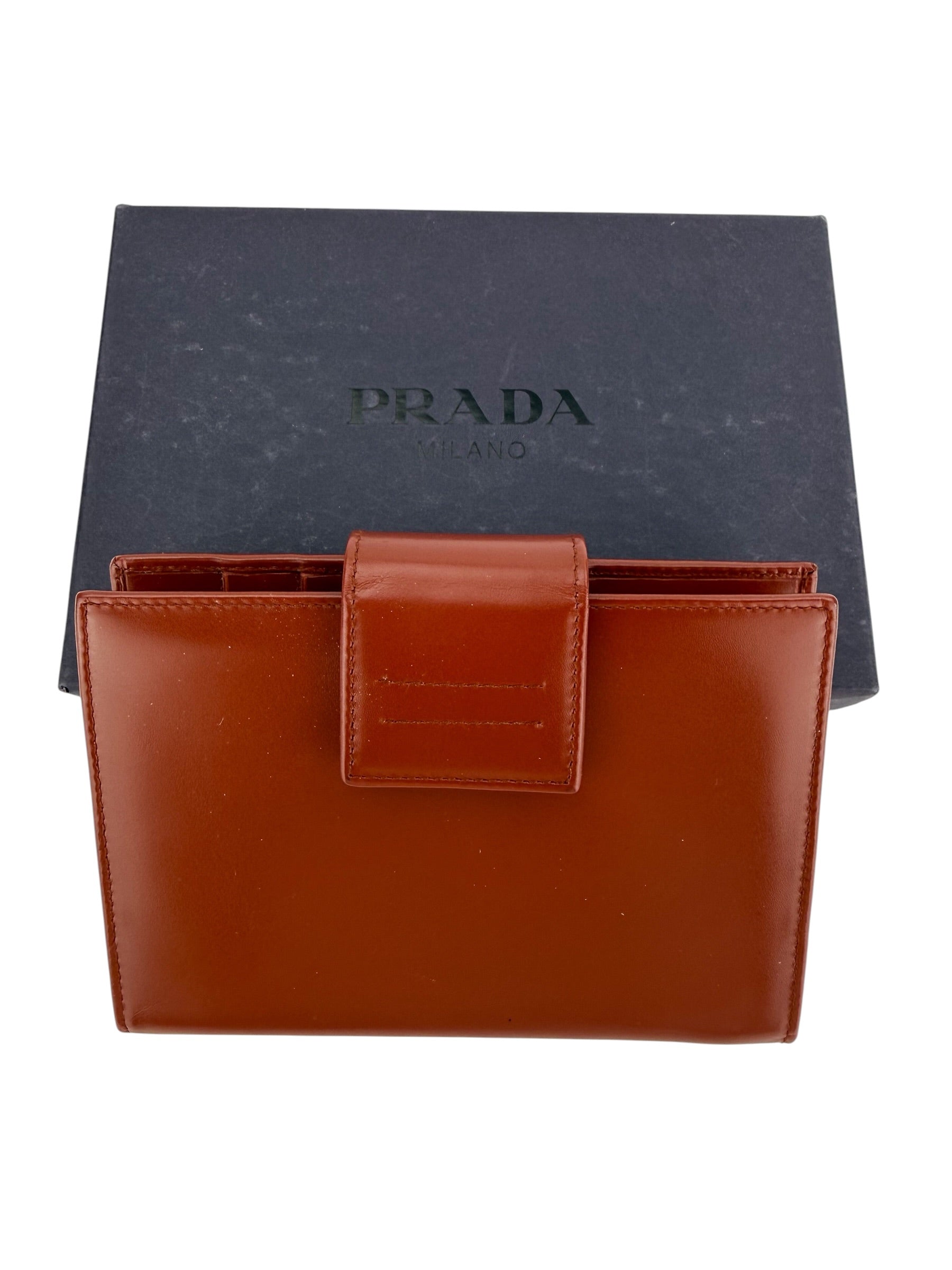 Prada Smooth Leather Agenda Brown (Full Set)