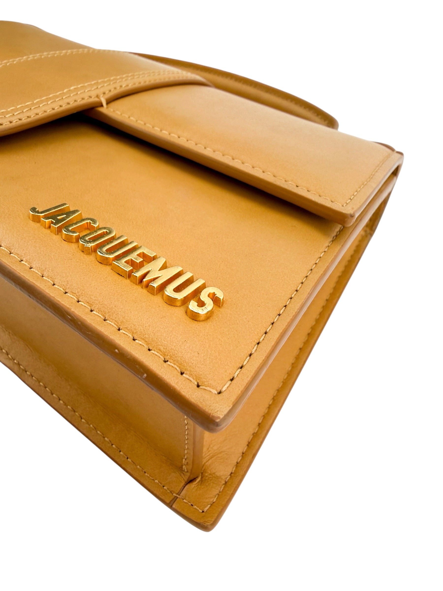 Jacquemus Smooth Calfskin Le Grand Bambino Camel