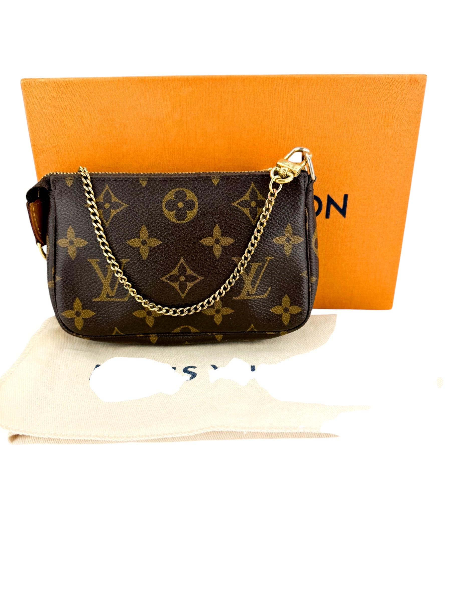 Louis Vuitton Monogram Mini Pochette Acessories (Full Set)