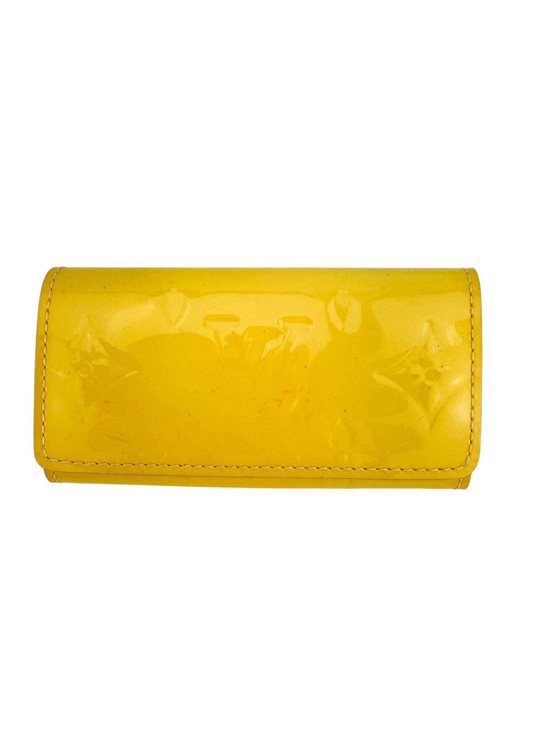 Louis Vuitton 4 Key Holder Vernis Yellow