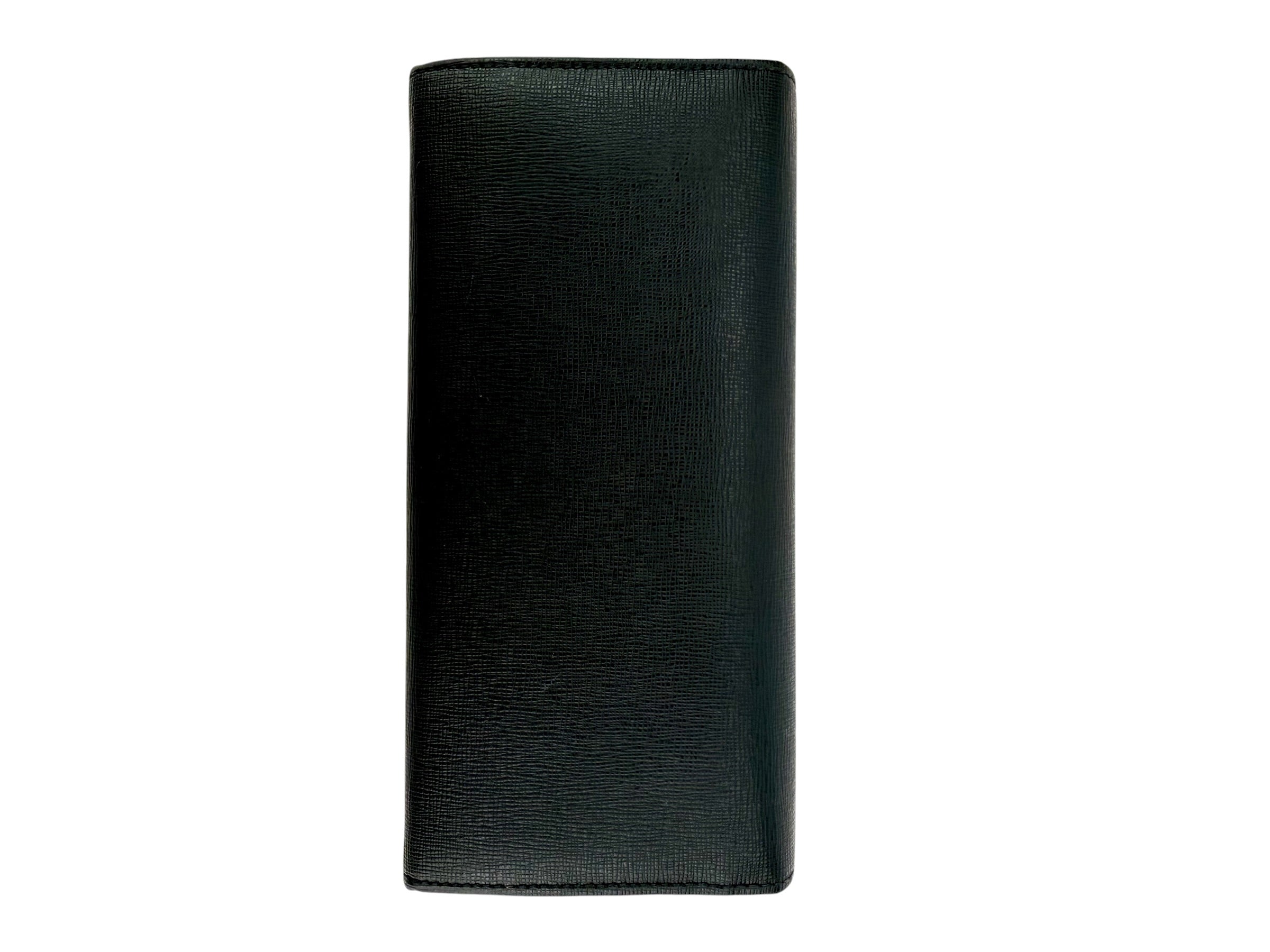 Fendi Leather Continental Wallet Black