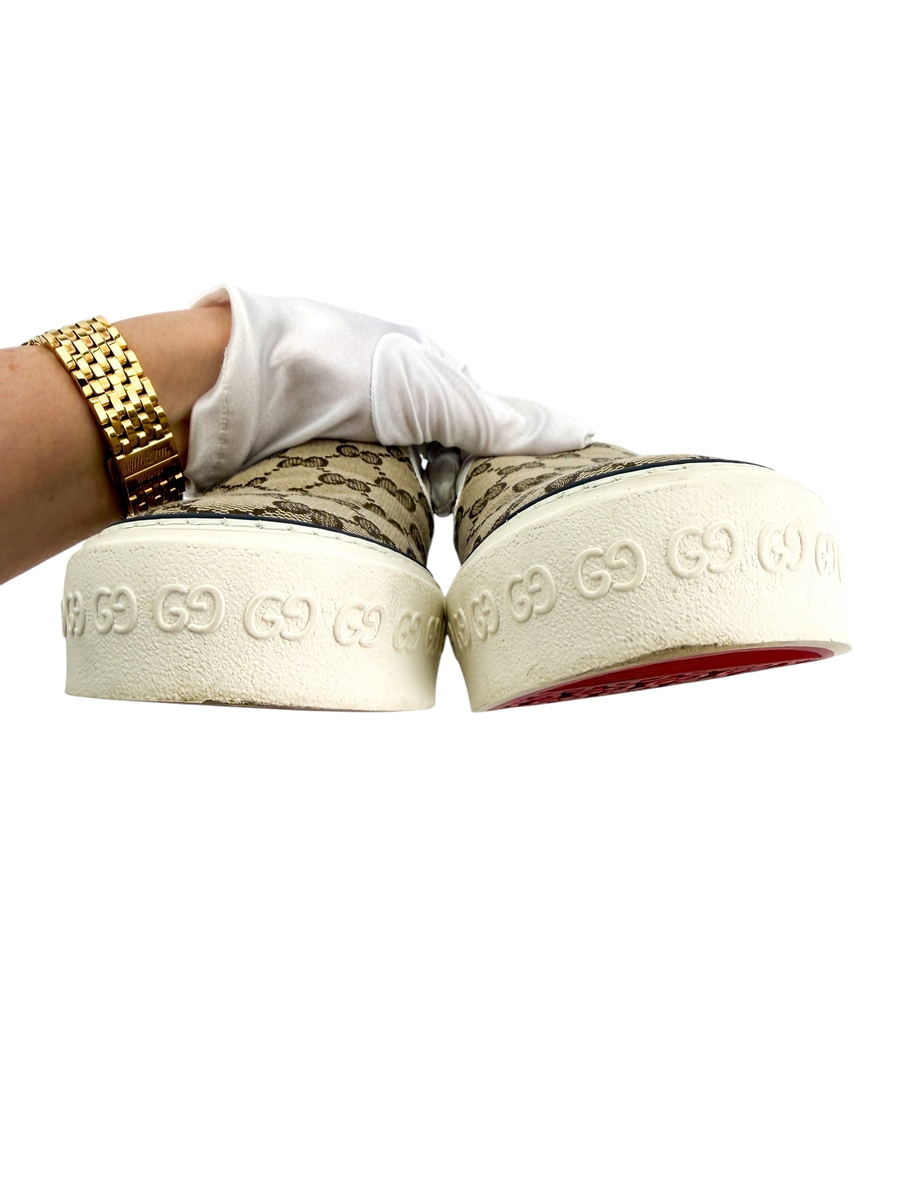 Gucci GG Canvas 1977 Tennis Sneaker Size 39.5 (Full Set)