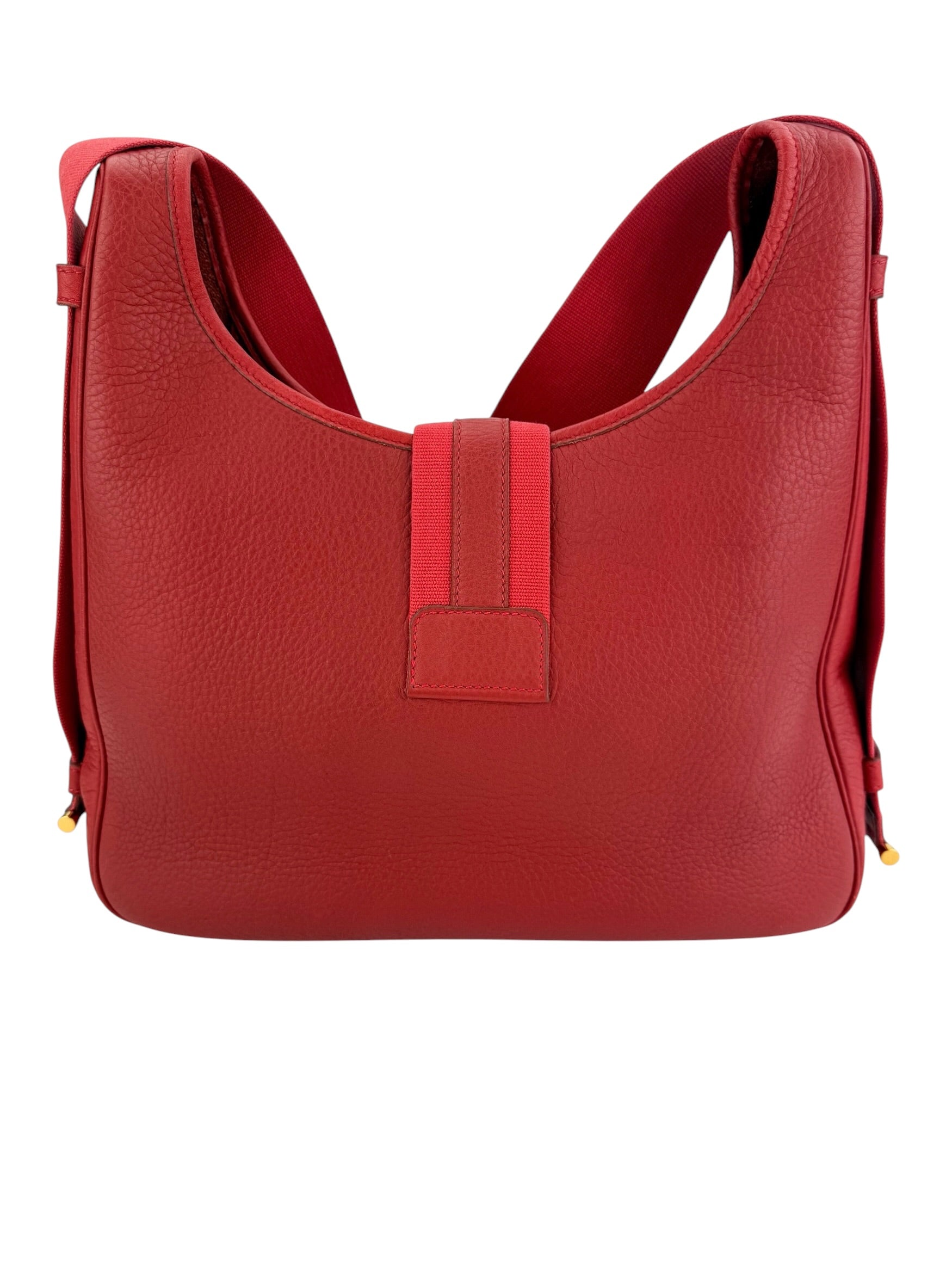 Hermes Tsako Clemence Rouge Vif Stamp Square A (1997)