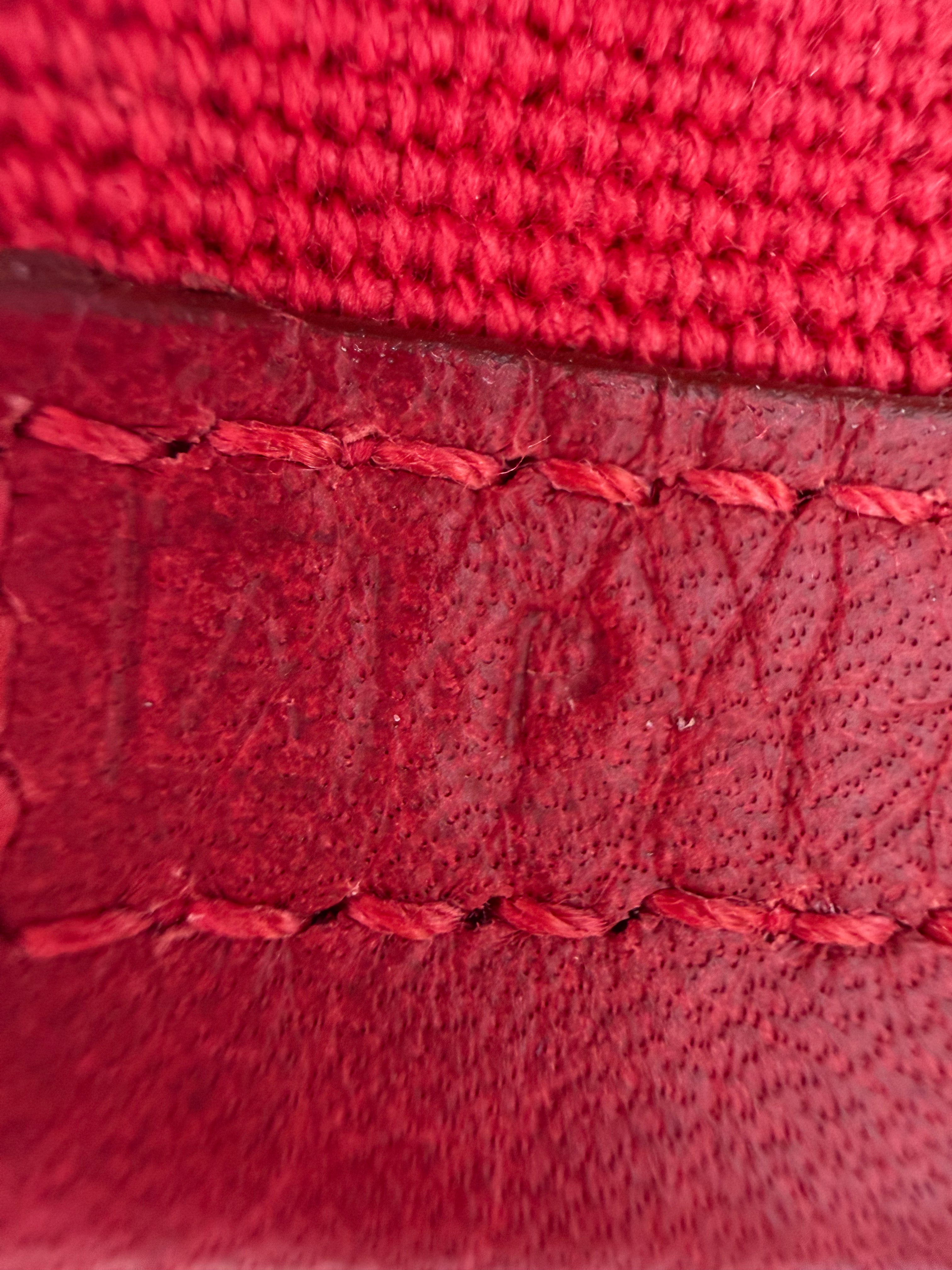 Hermes Tsako Clemence Rouge Vif Stamp Square A (1997)