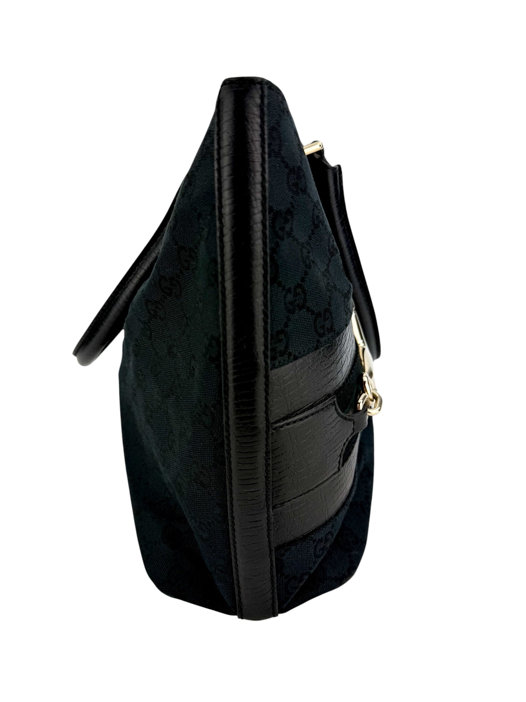 Gucci GG Canvas Hasler Tote Black