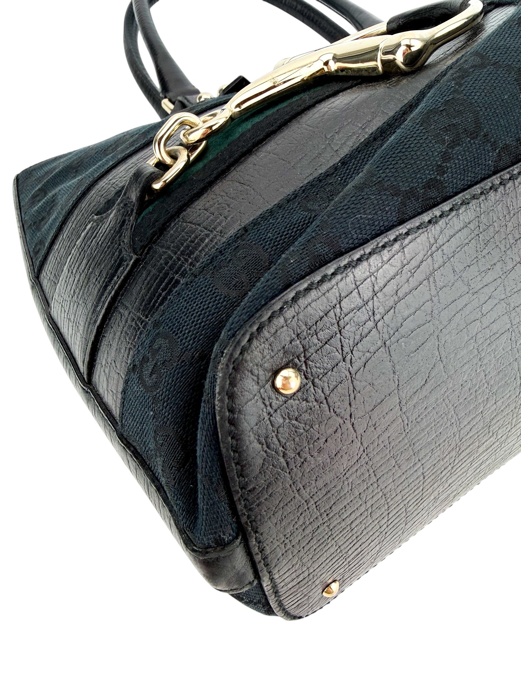 Gucci GG Canvas Hasler Tote Black