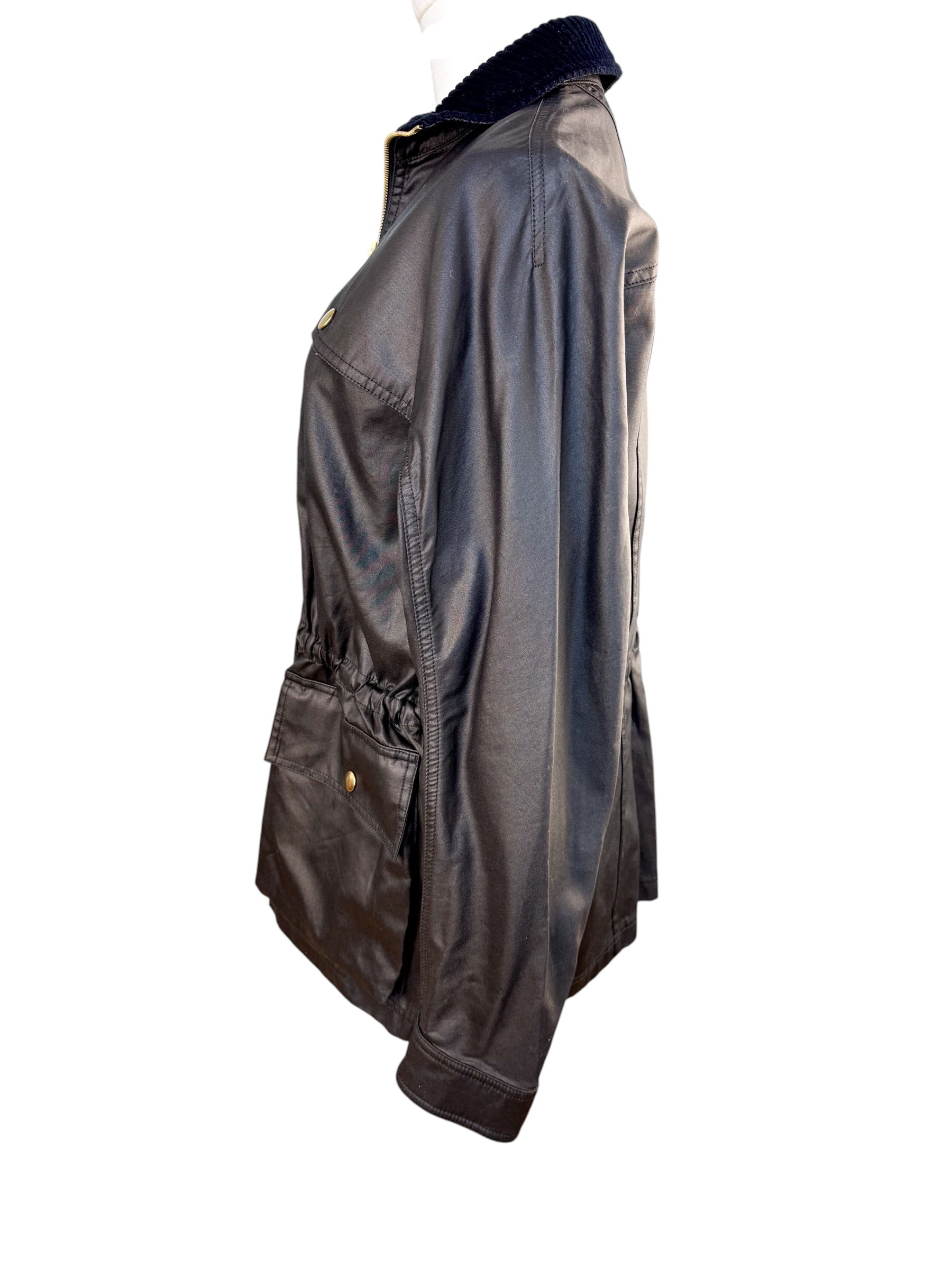 Bottega Veneta Coated Cotton Short Parka Black Size XS (Fits like S)