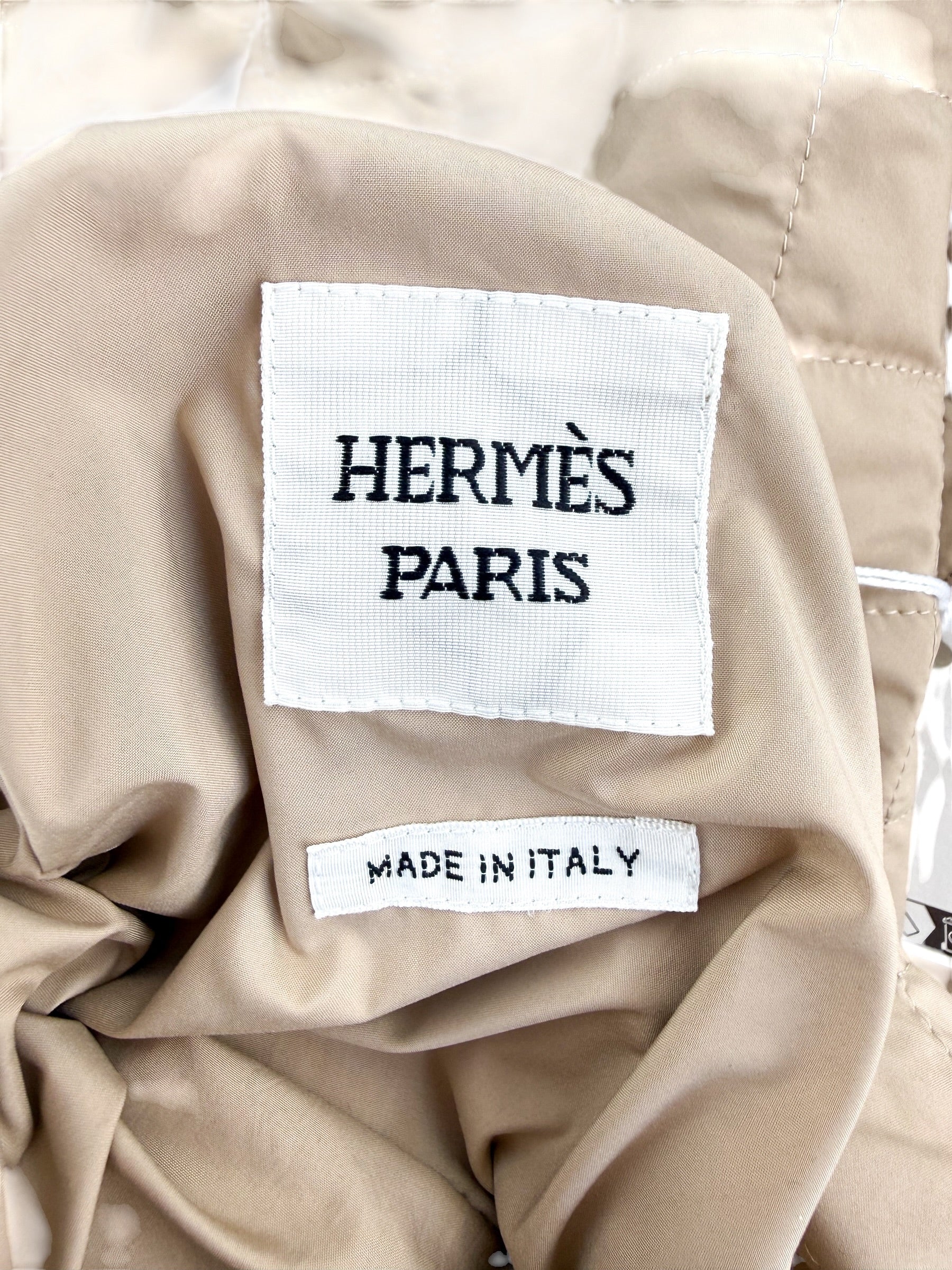 Hermes Grand Manege Reversible Jacket Beige Albinos Size FR 36