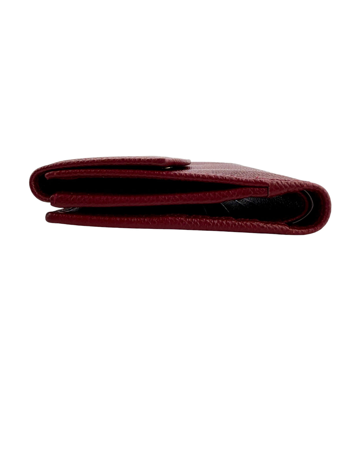 Ferragamo Gancini Compact Wallet Burgundy (NIB Full Set)