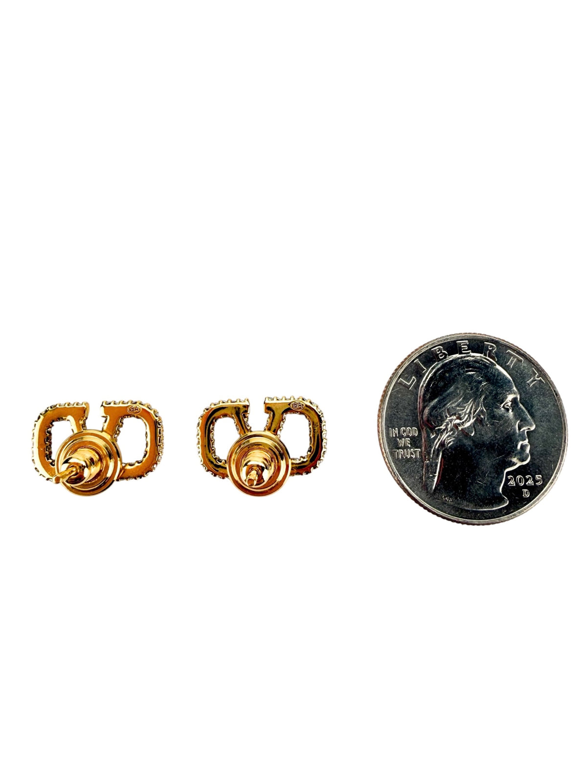 Valentino Swarovski Crystal Vlogo Signature Earrings (Full Set)