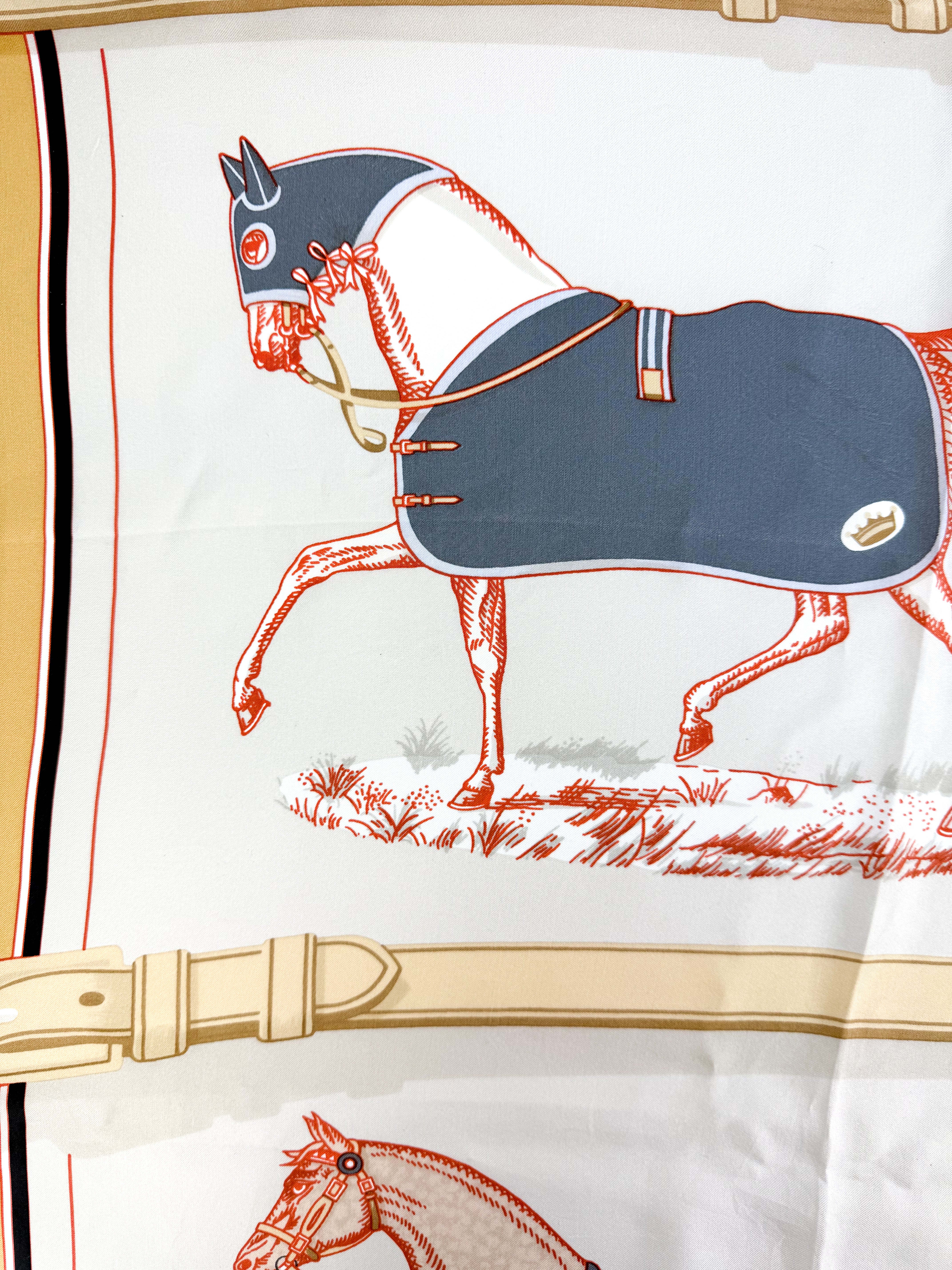 Hermes Couvertures Et Tenues De Jour Silk Scarf 140