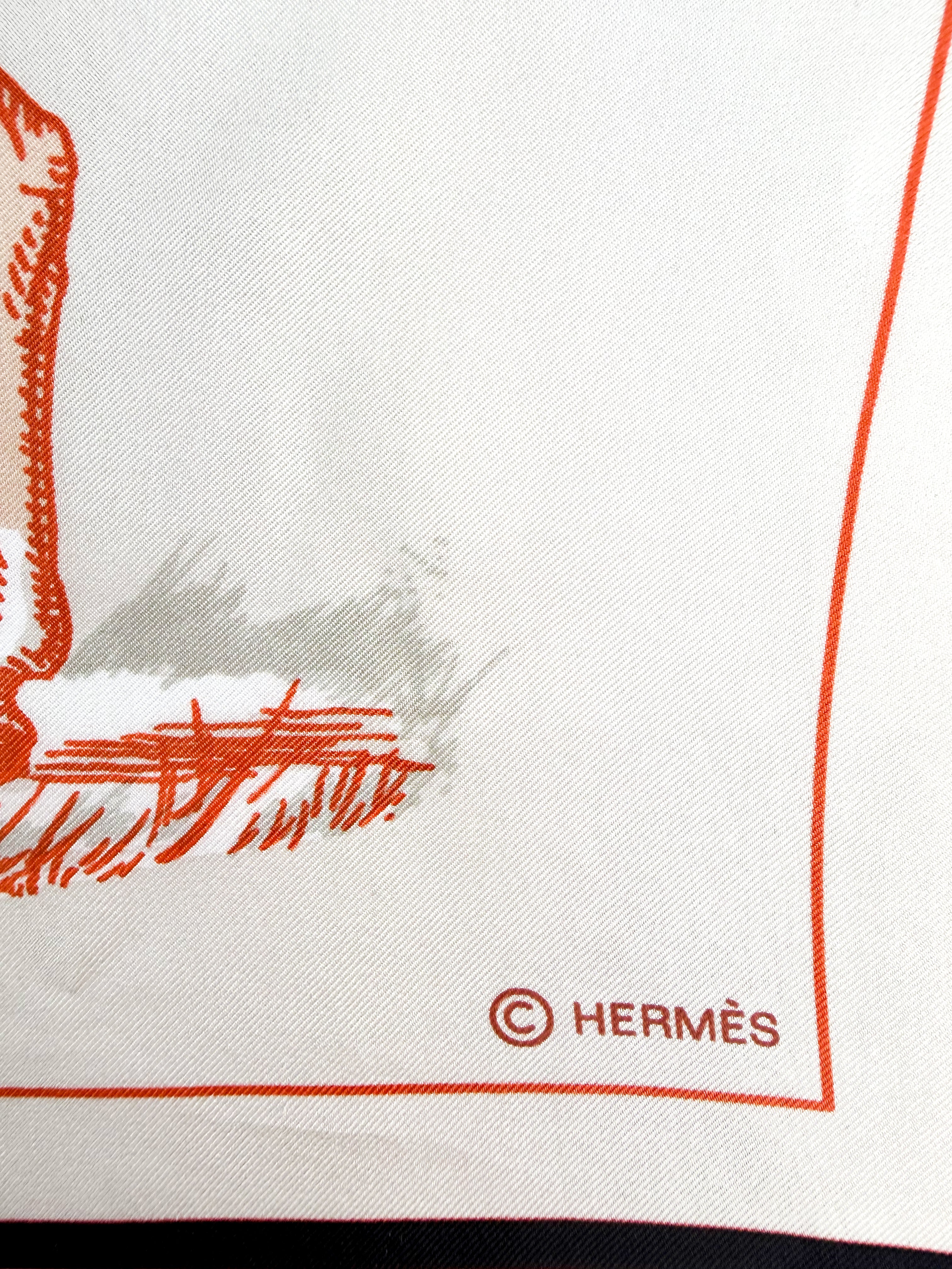 Hermes Couvertures Et Tenues De Jour Silk Scarf 140