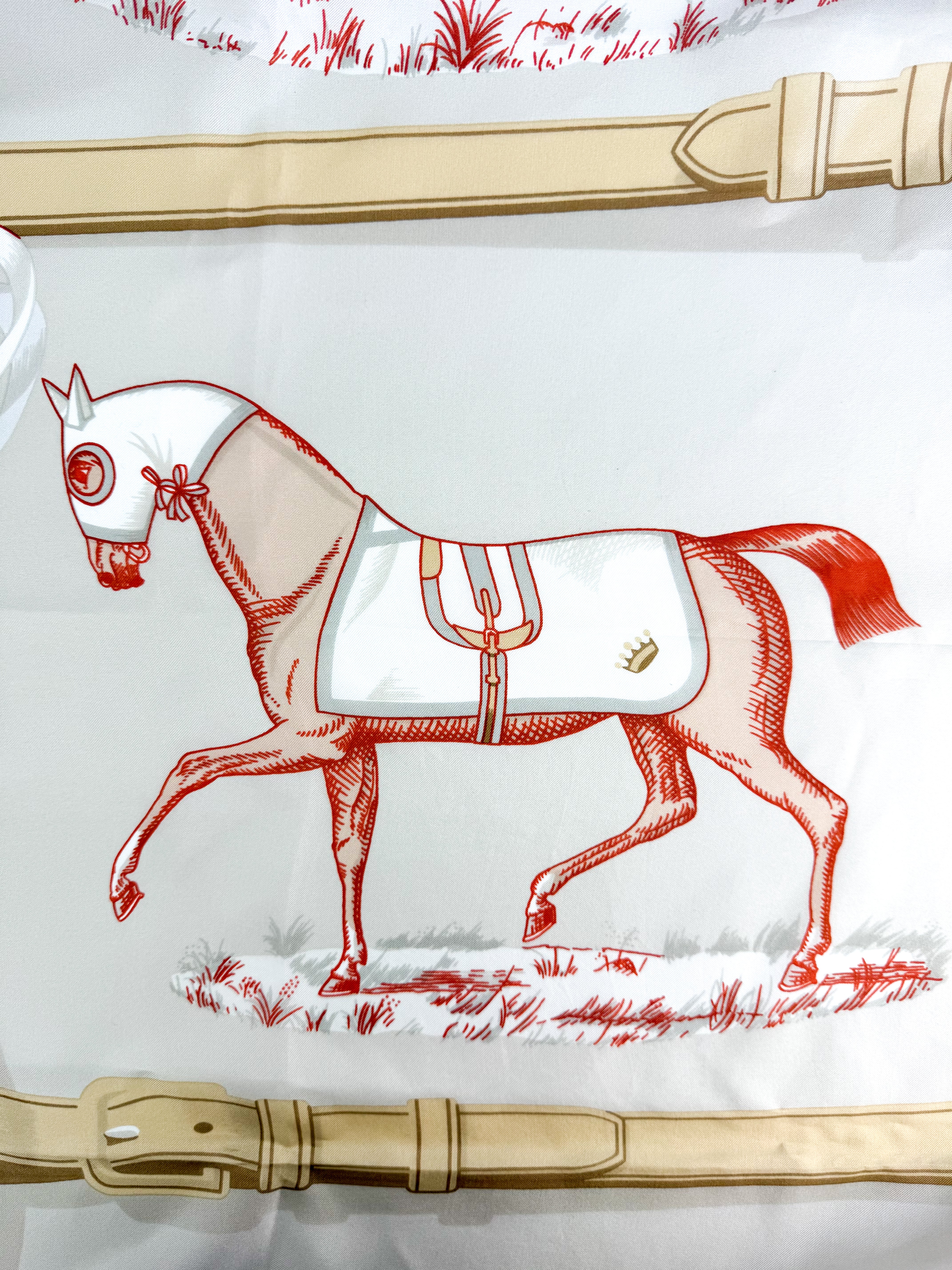 Hermes Couvertures Et Tenues De Jour Silk Scarf 140