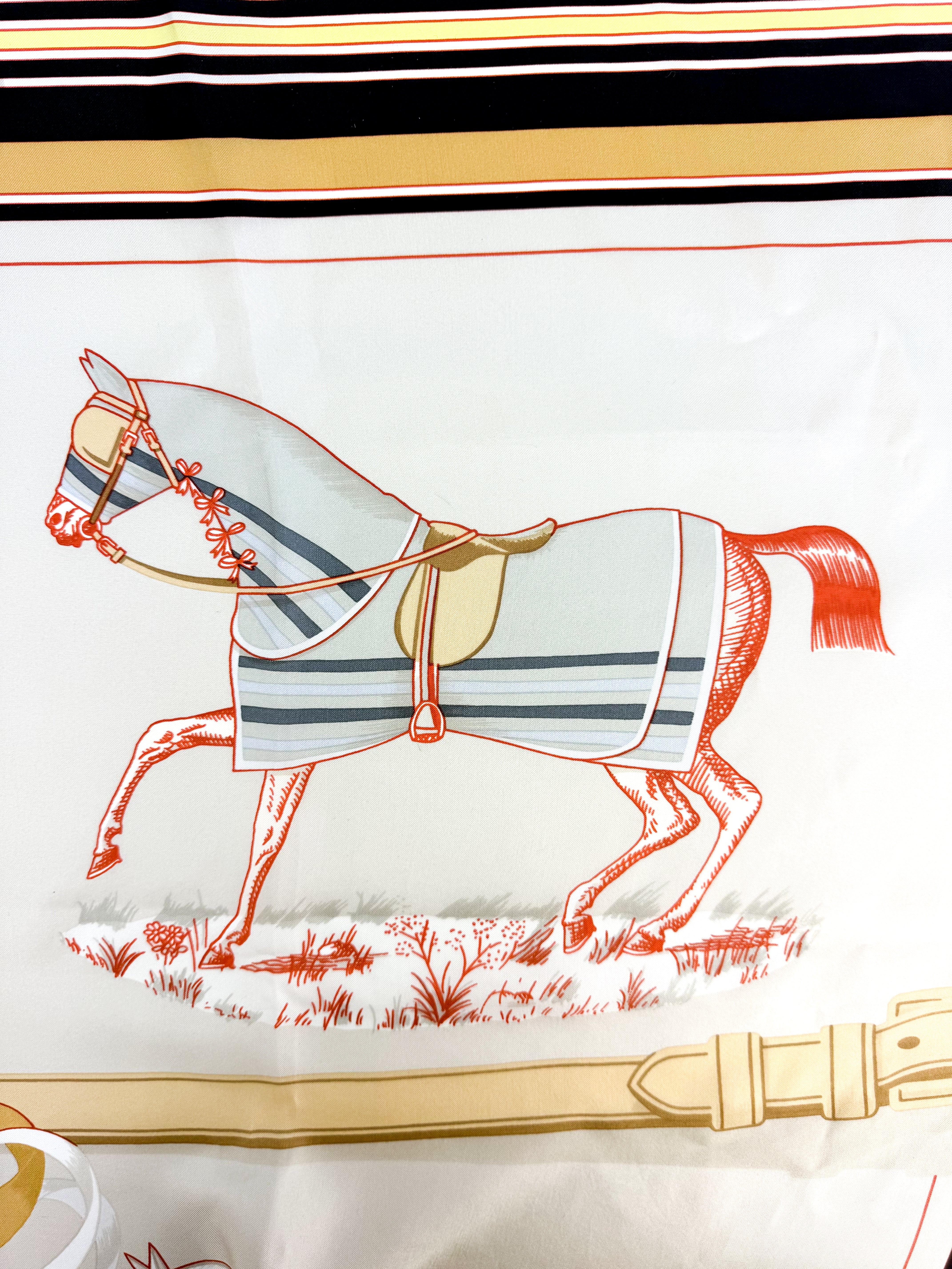 Hermes Couvertures Et Tenues De Jour Silk Scarf 140