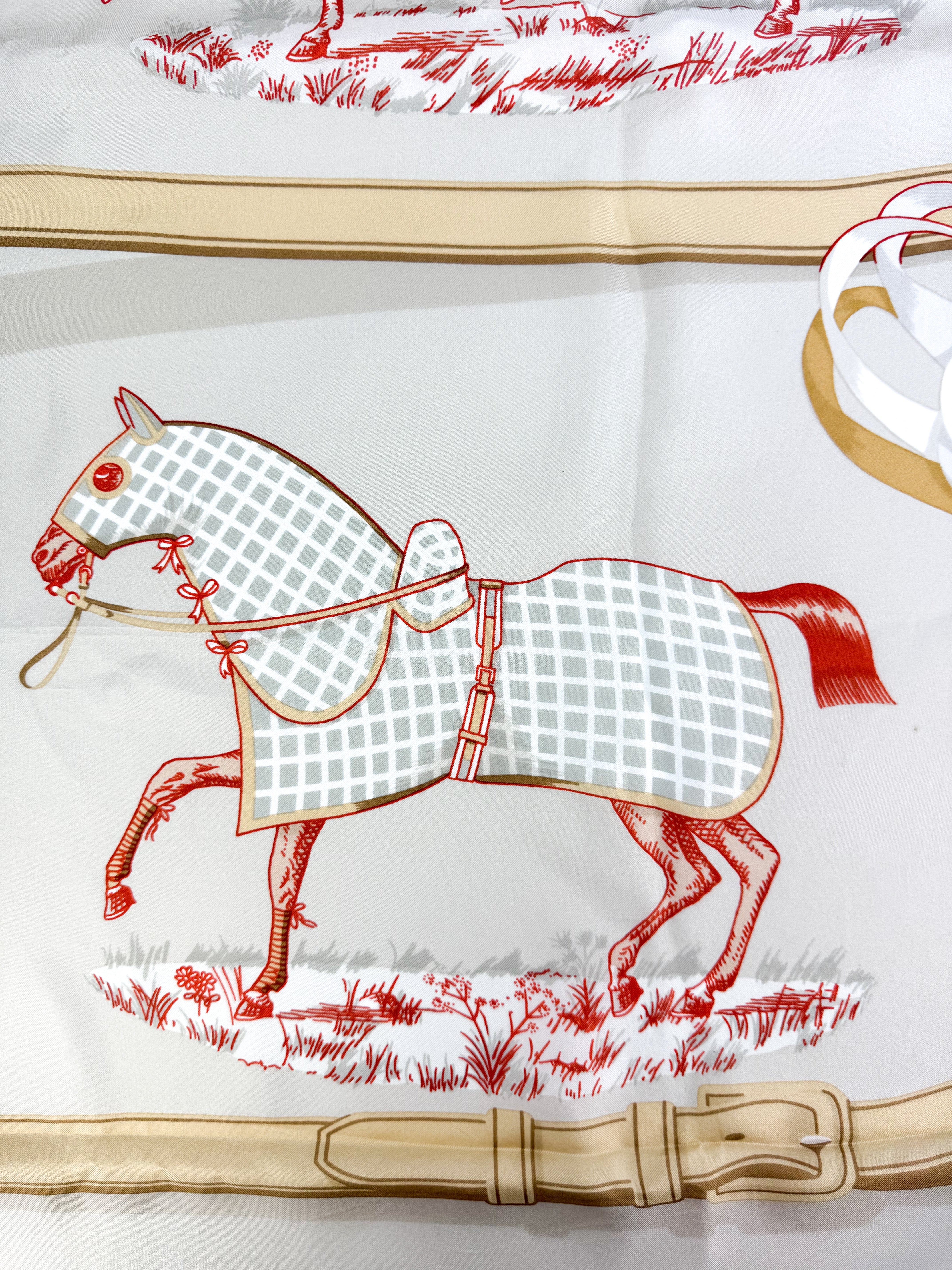 Hermes Couvertures Et Tenues De Jour Silk Scarf 140