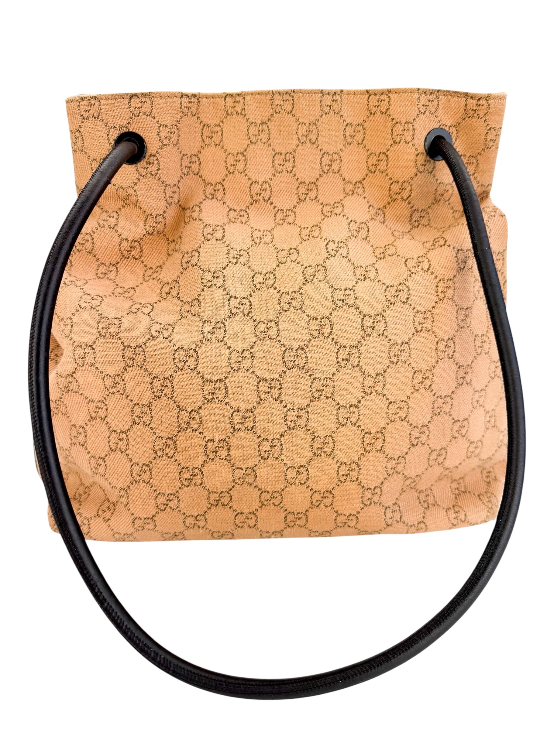 Gucci GG Gifford Canvas and Leather Tote Beige/Brown