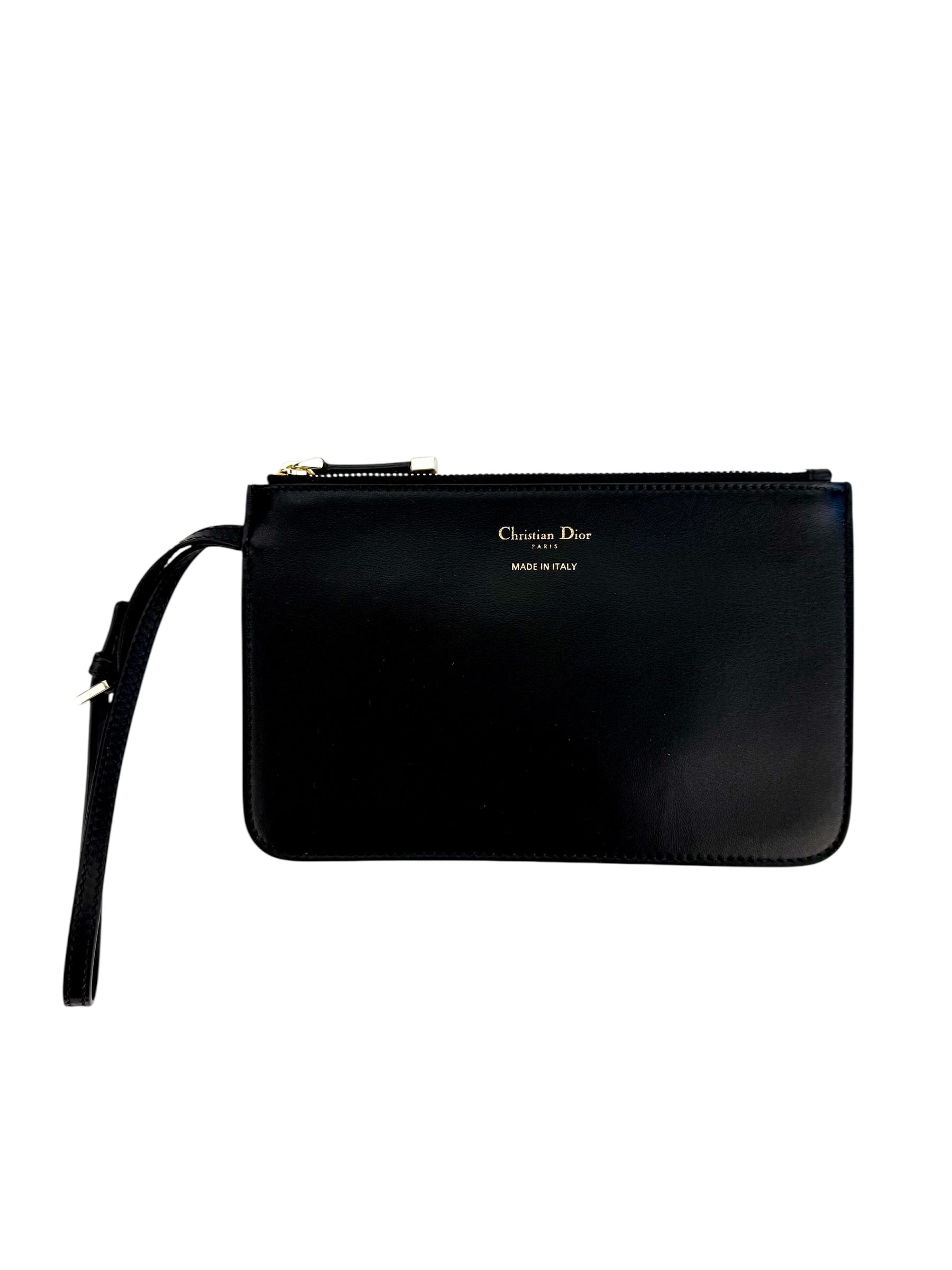 Christian Dior Tweed Cannage Medium Toujours Black White w/ Pouch (Full Set)