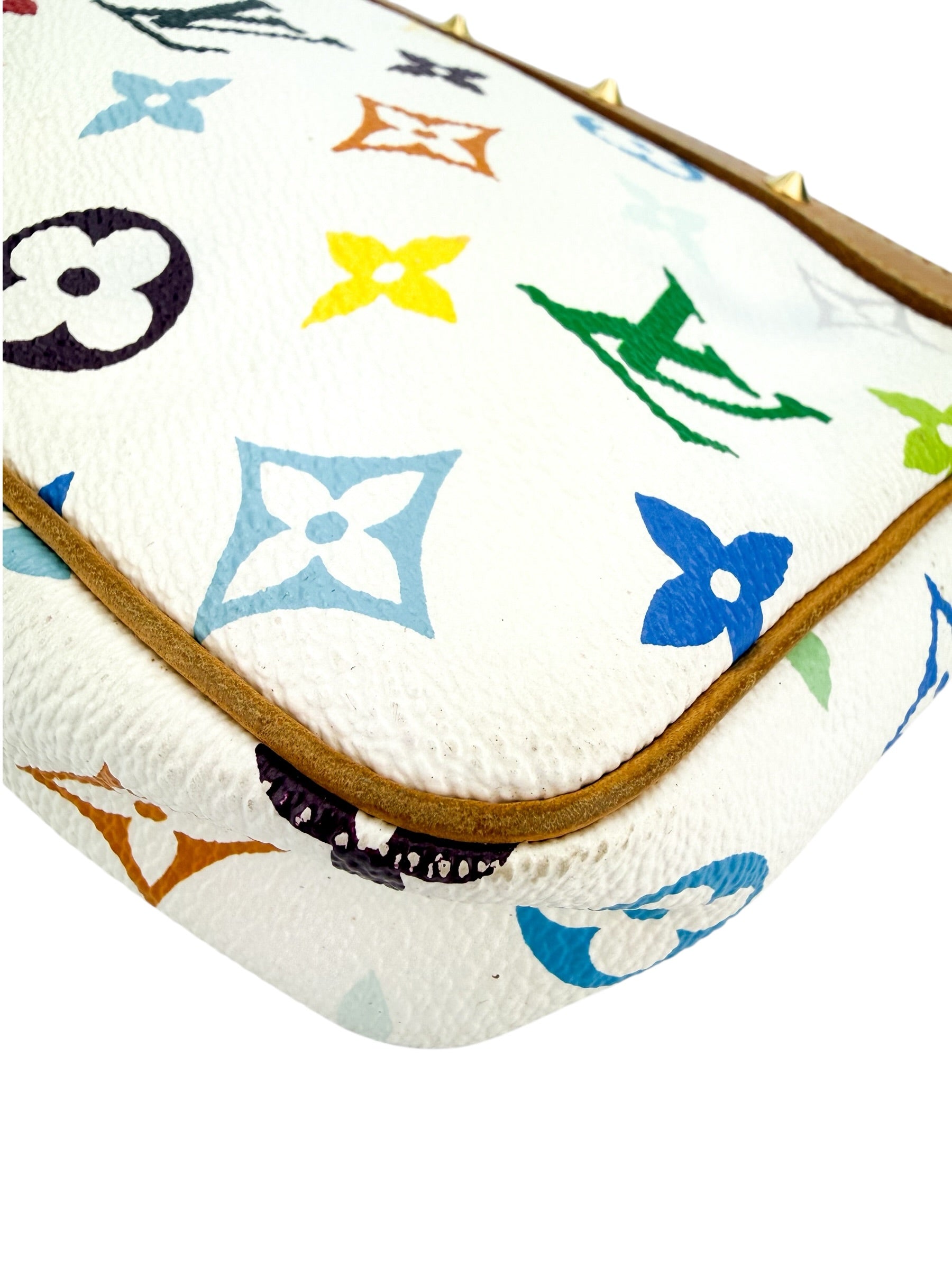 Louis Vuitton Monogram Multicolore Pochette Accessories White
