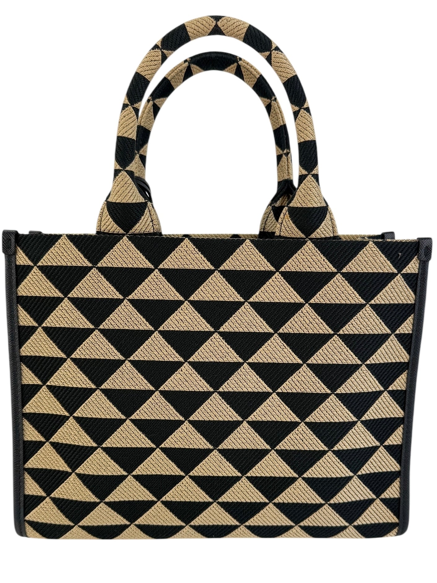 Prada Symbole Embroidered Tote Bag