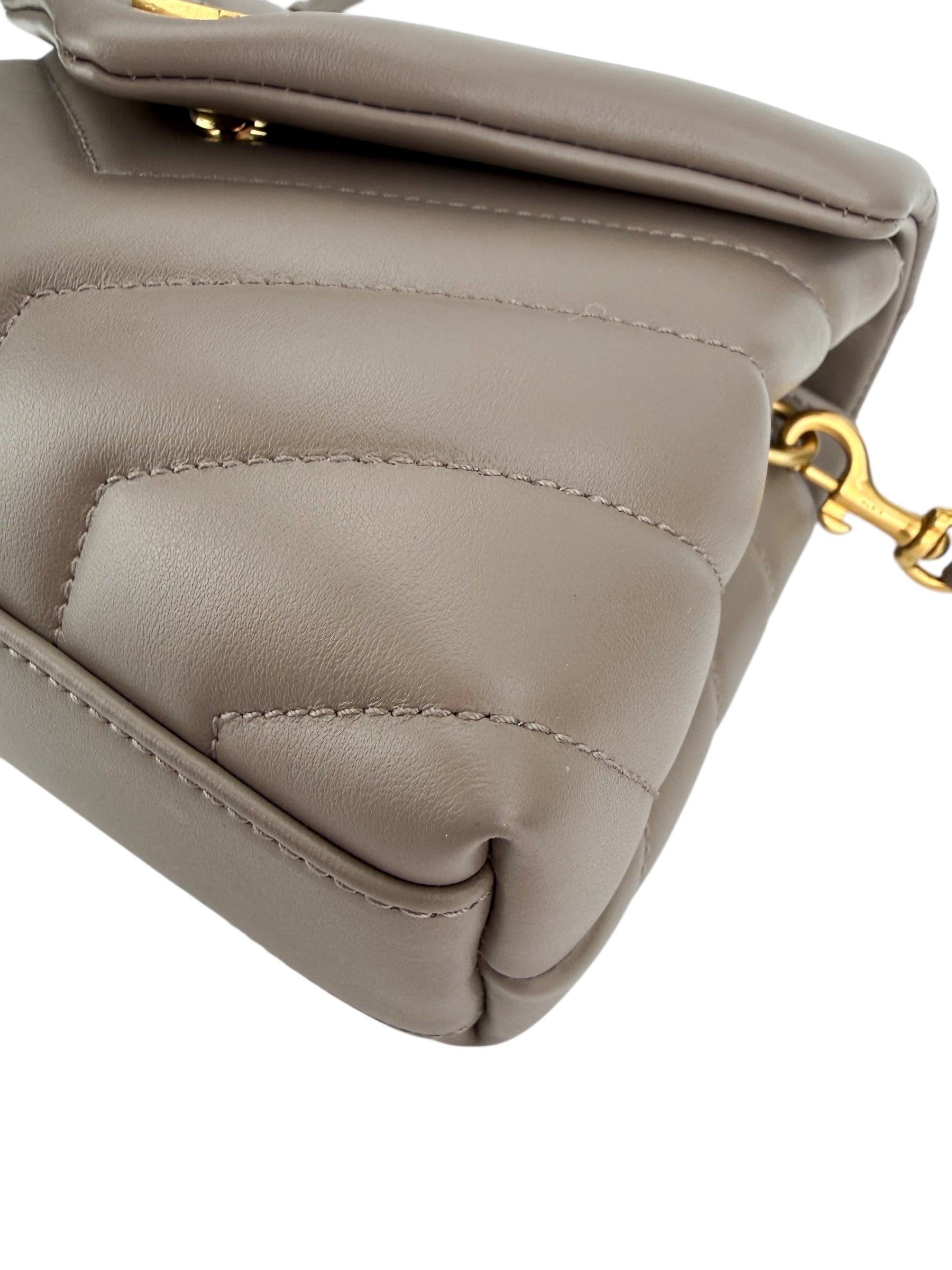 Saint Laurent Toy LouLou Crossbody Dark Beige (Full Set)