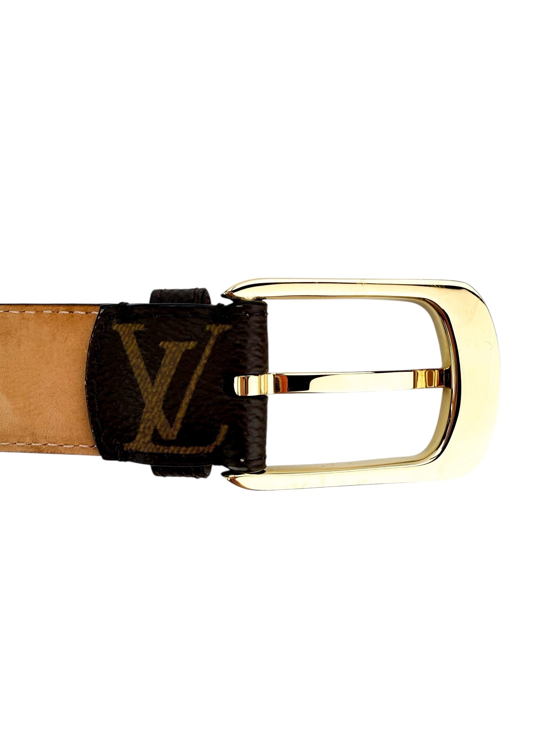 Louis Vuitton Monogram Eclipse Belt Size Small (80/32)