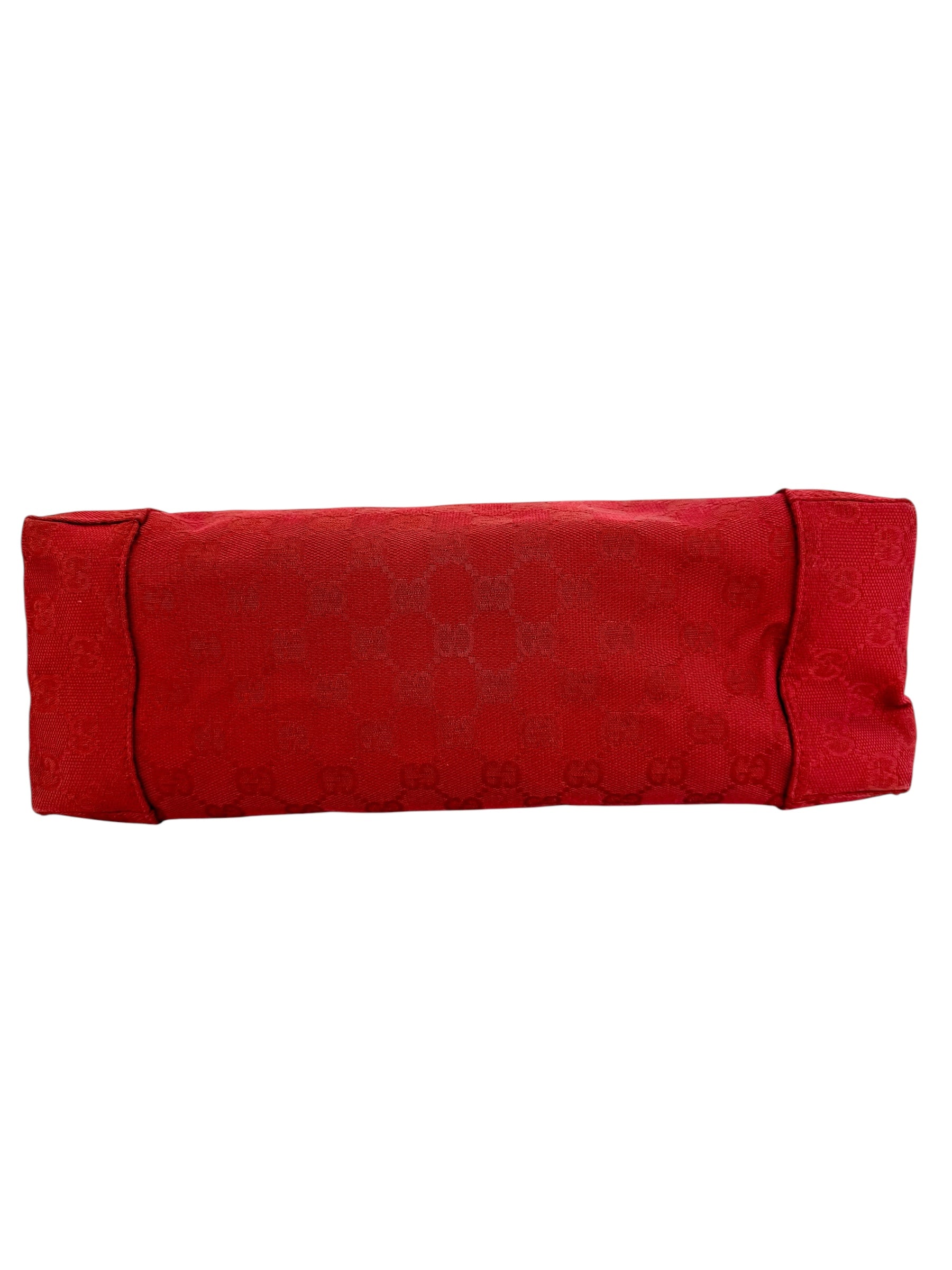 Gucci GG Canvas Shoulder Bag Red
