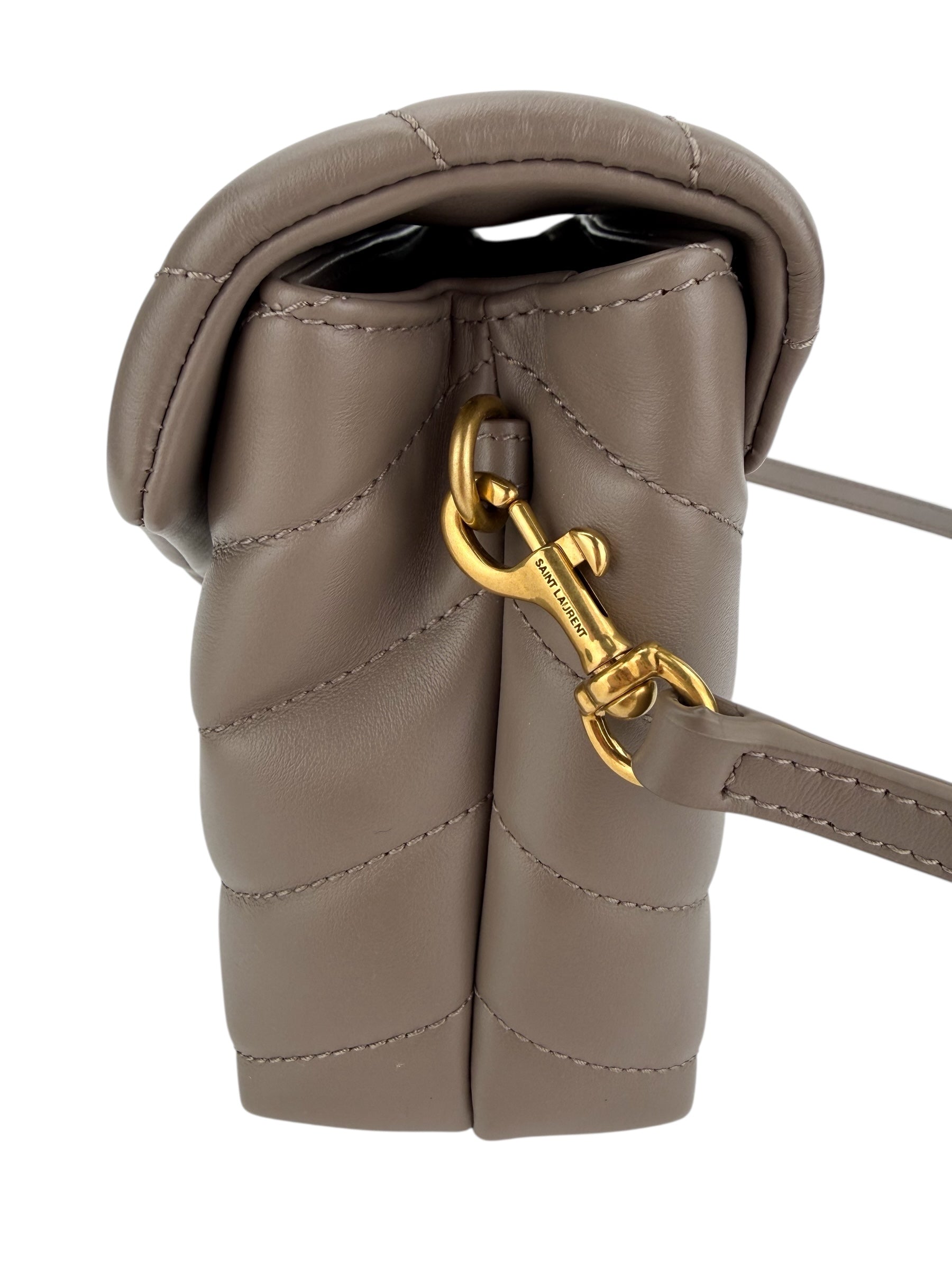 Saint Laurent Toy LouLou Crossbody Dark Beige (Full Set)