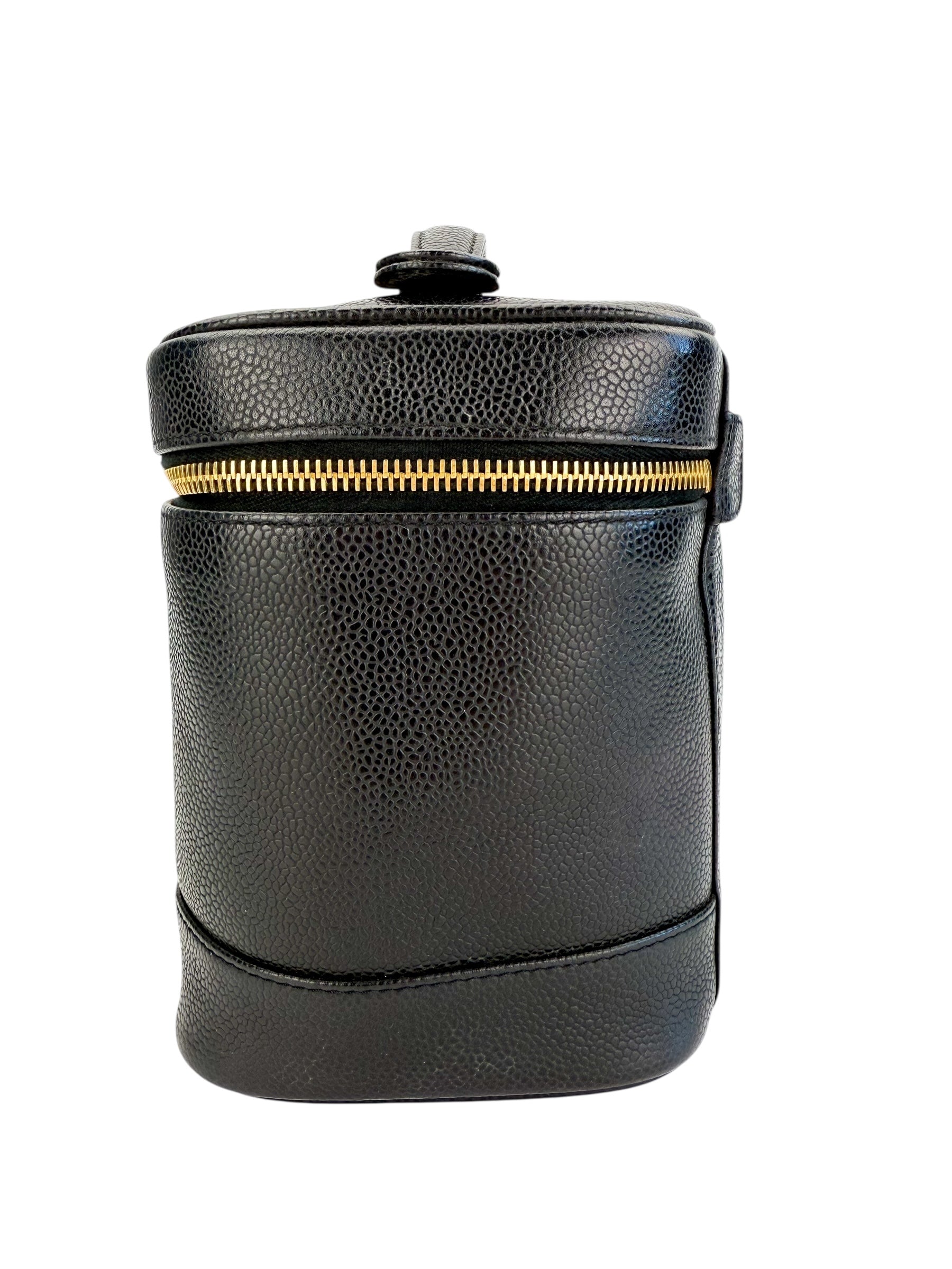 Chanel Black Vintage Timeless Vanity Case