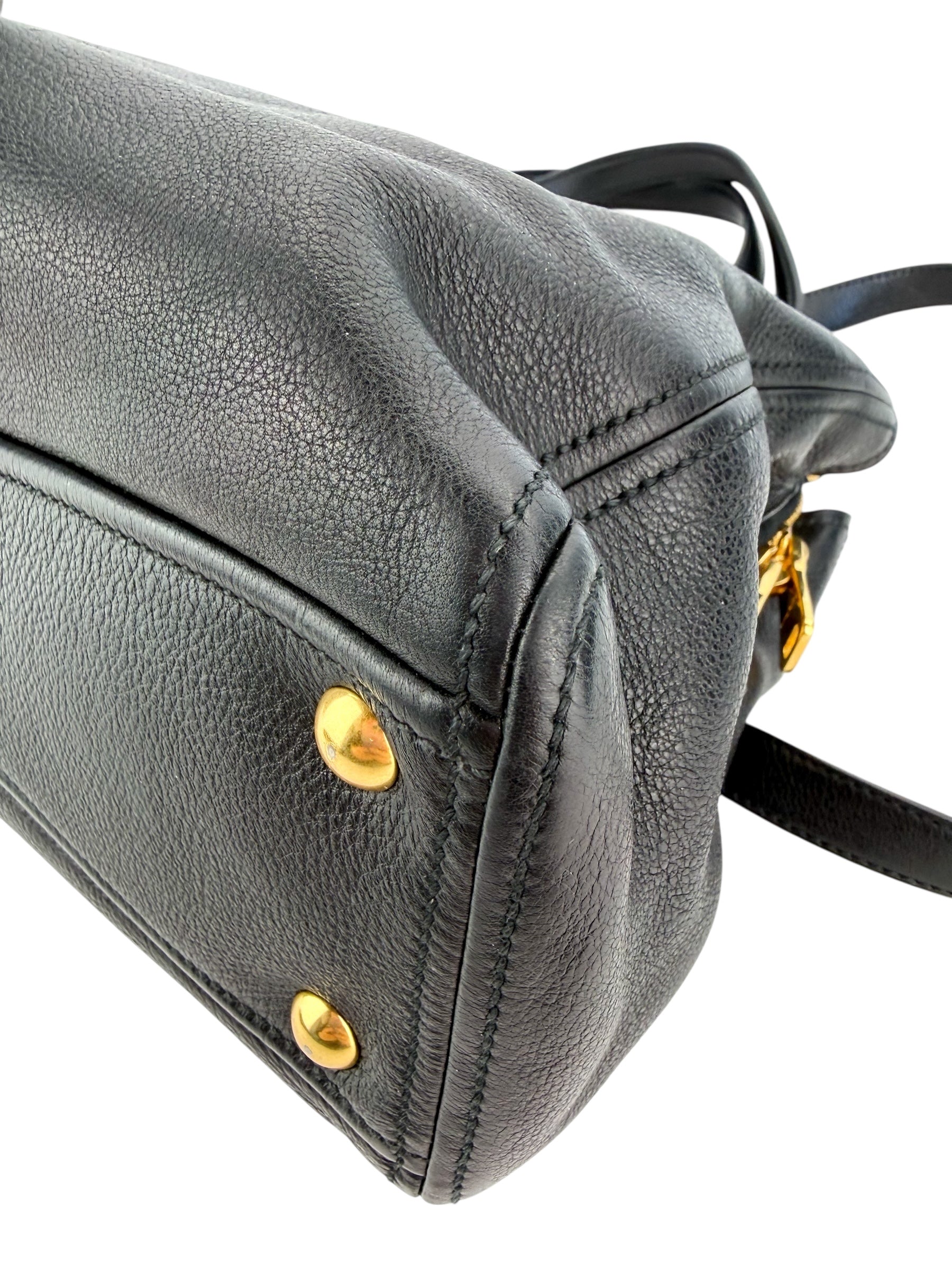 Miu Miu Black Leather Tote