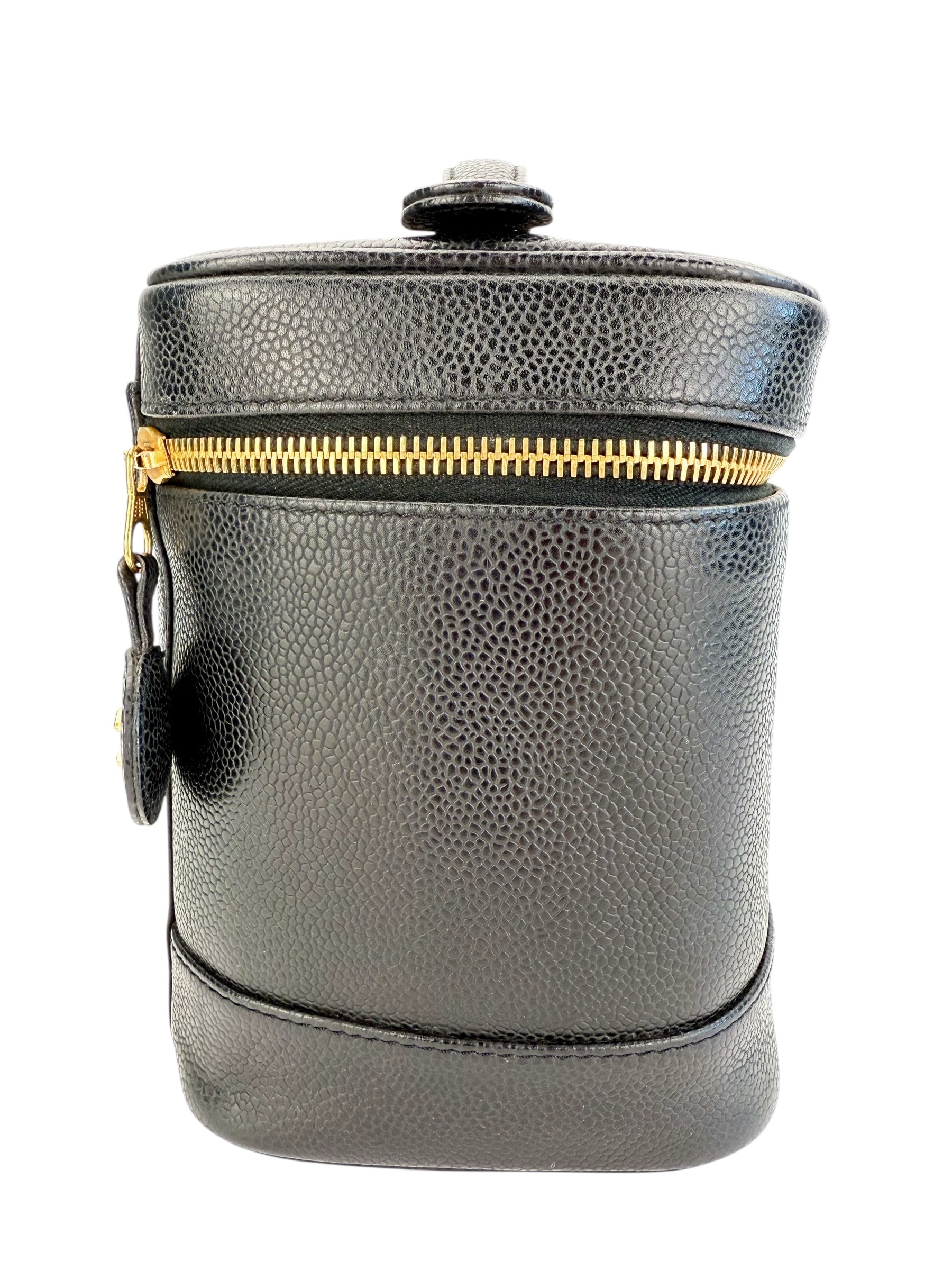 Chanel Black Vintage Timeless Vanity Case