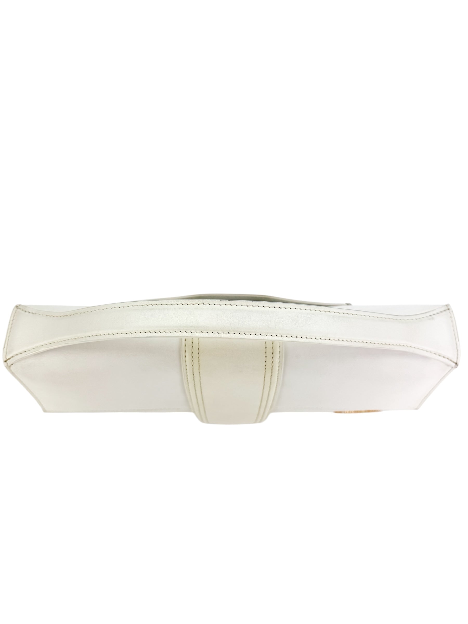 Jacquemus Le Bambinou White Leather Flap Bag
