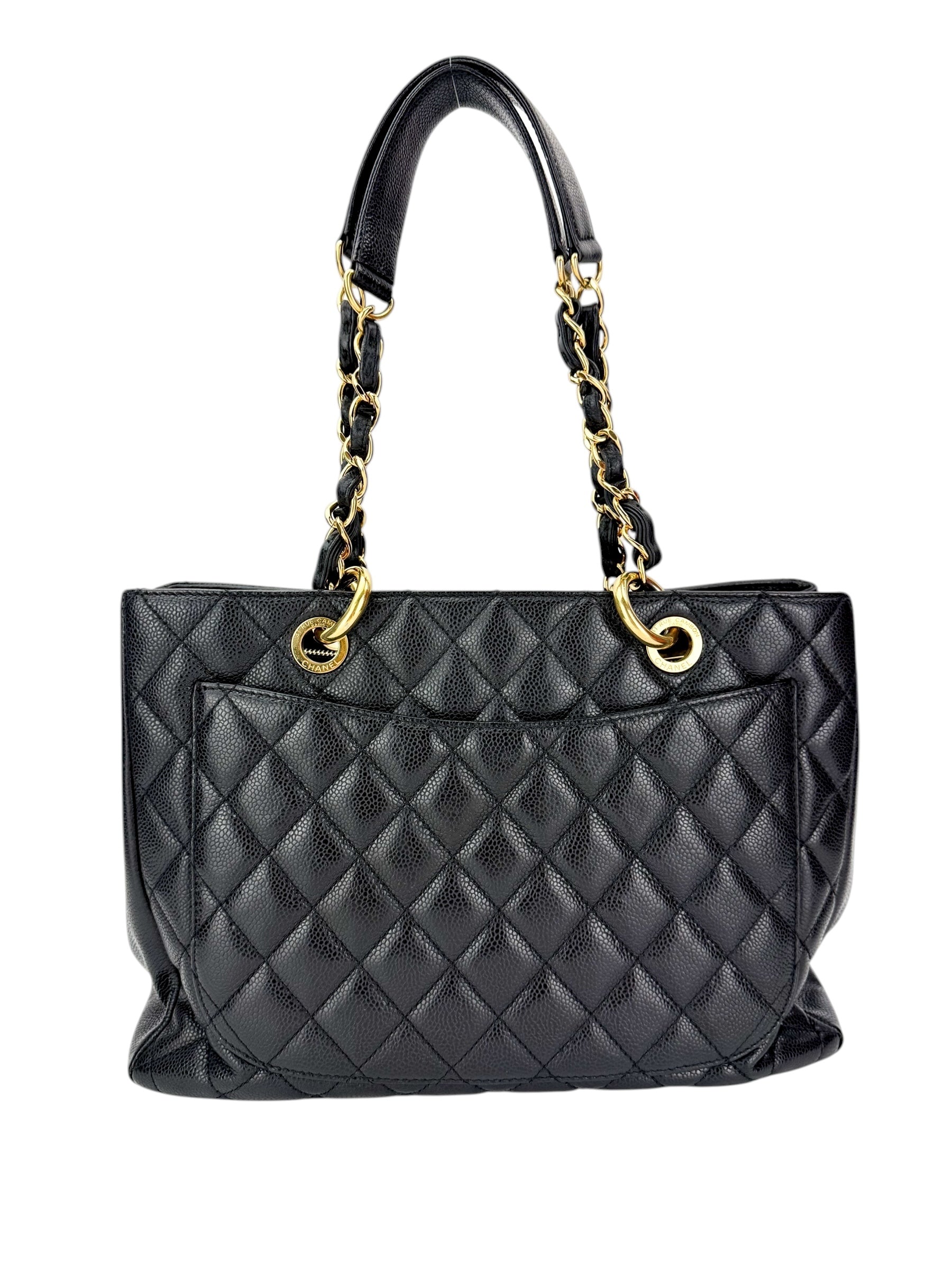 Chanel Caviar Quilted Grand Shopping Tote GST Black