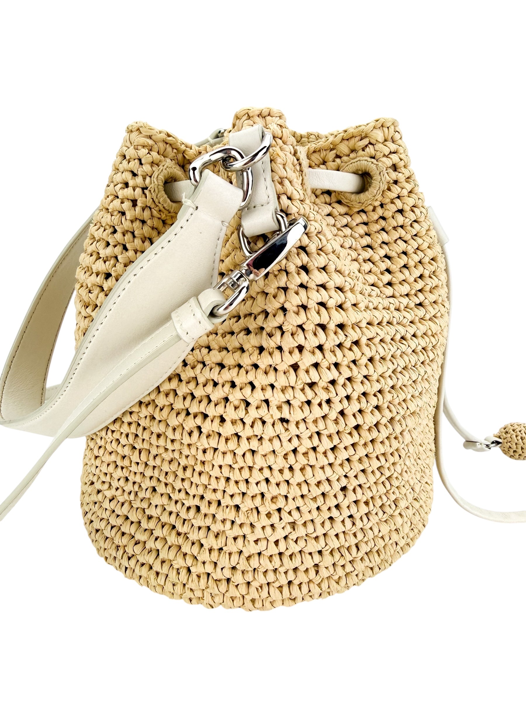 Miu Miu Raffia Bucket Bag