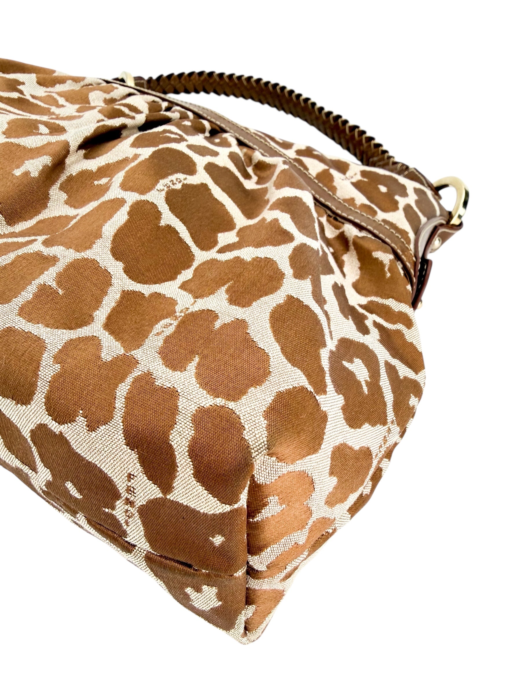 Fendi Giraffe Print Chef Shopper Tote